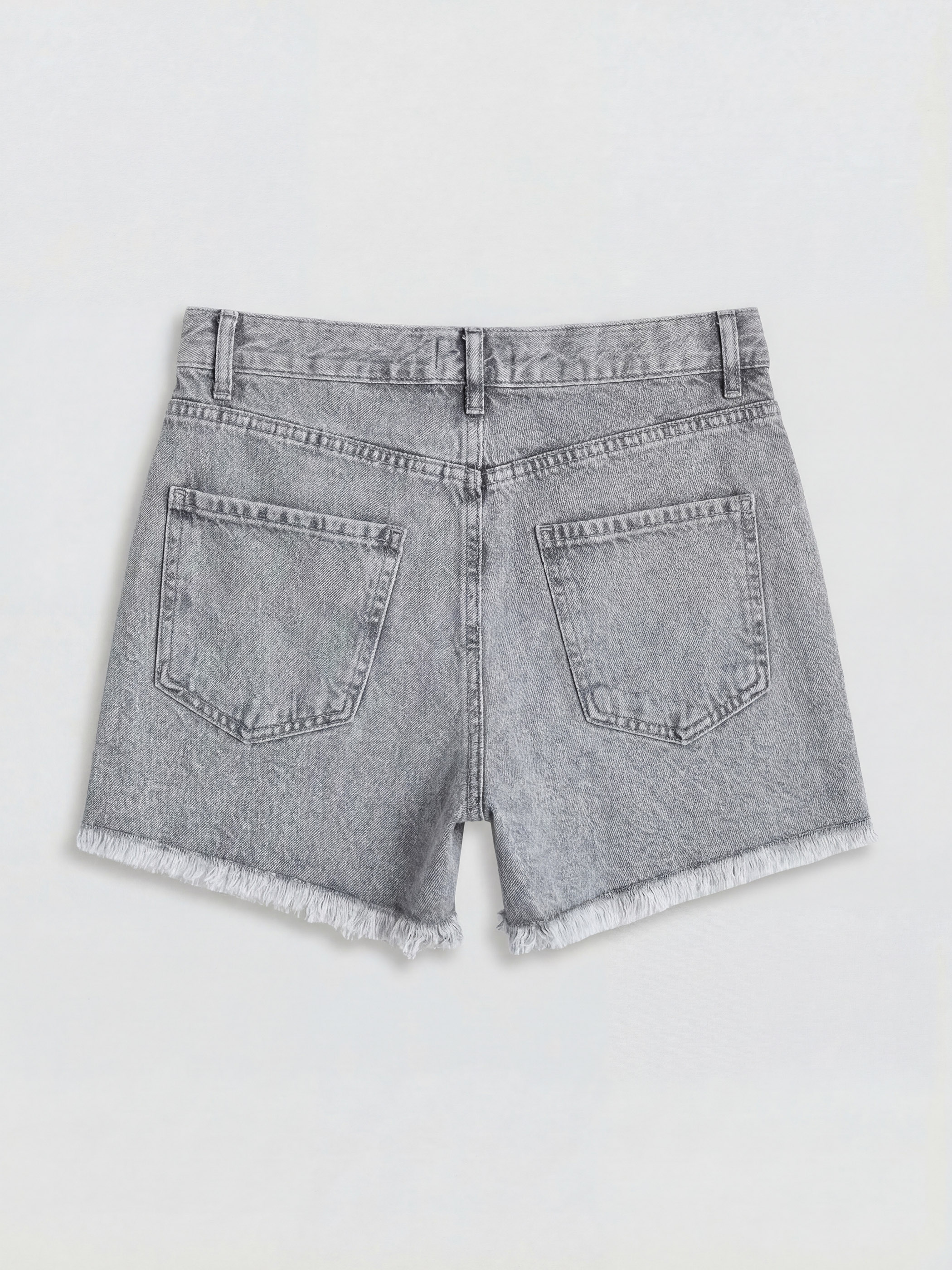 LCW Jeans Püsküllü Taşlı Kadın Jean Şort görsel 6