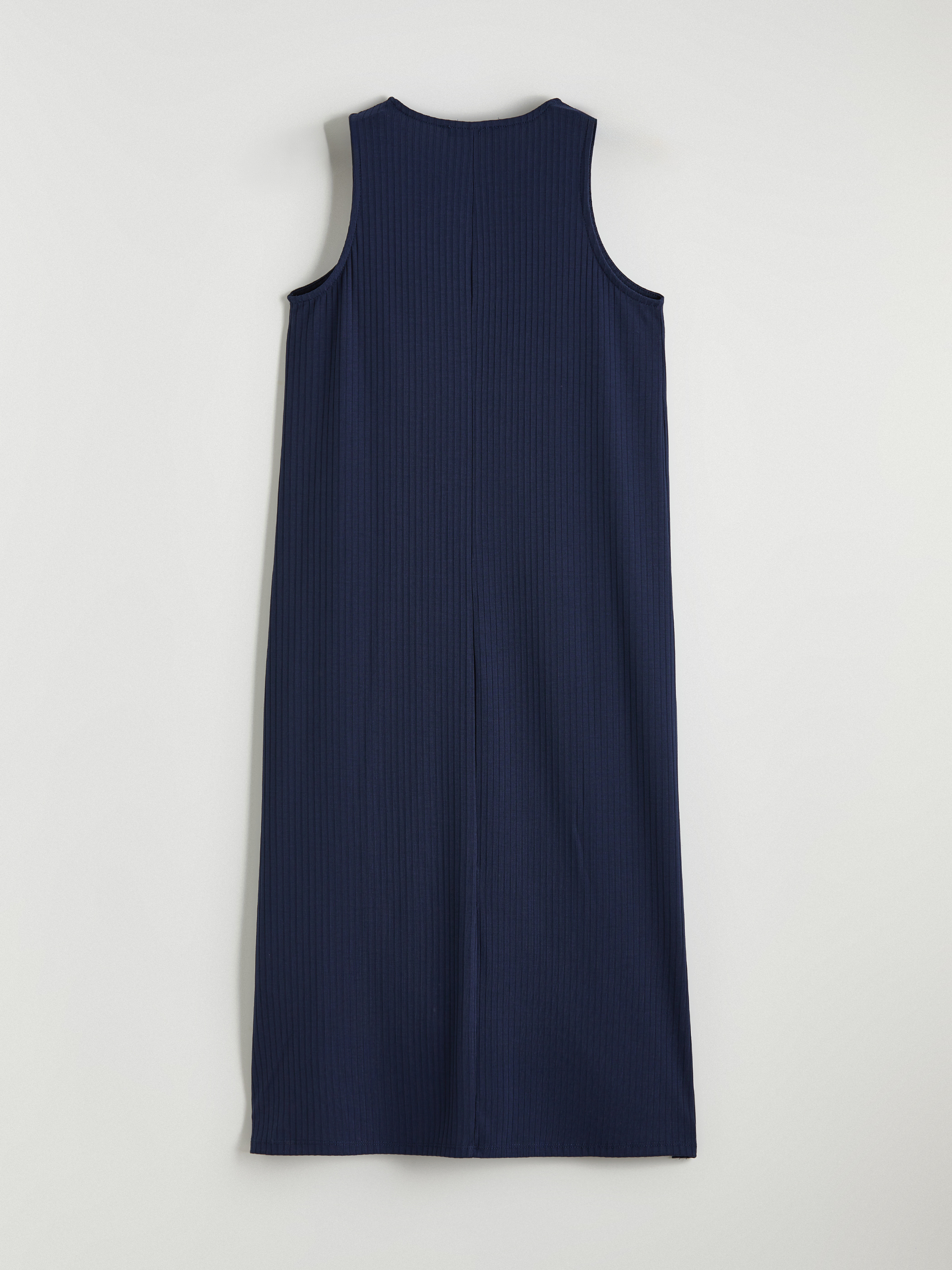 LCW Comfort Bisiklet Yaka Yırtmaçlı Bodycon Elbise görsel 6