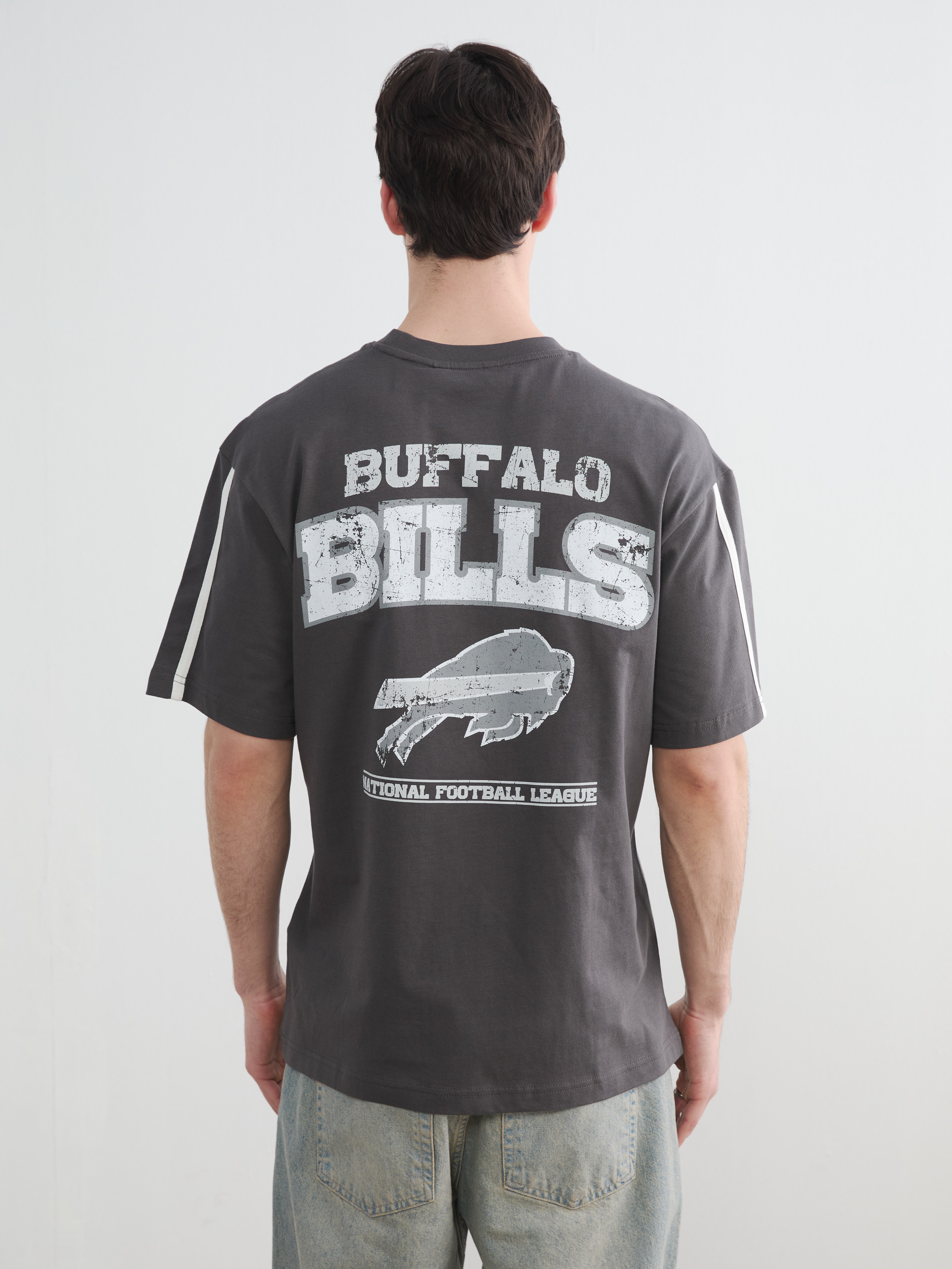 XSIDE Oversize NFL Baskılı Erkek Tişört görsel 4
