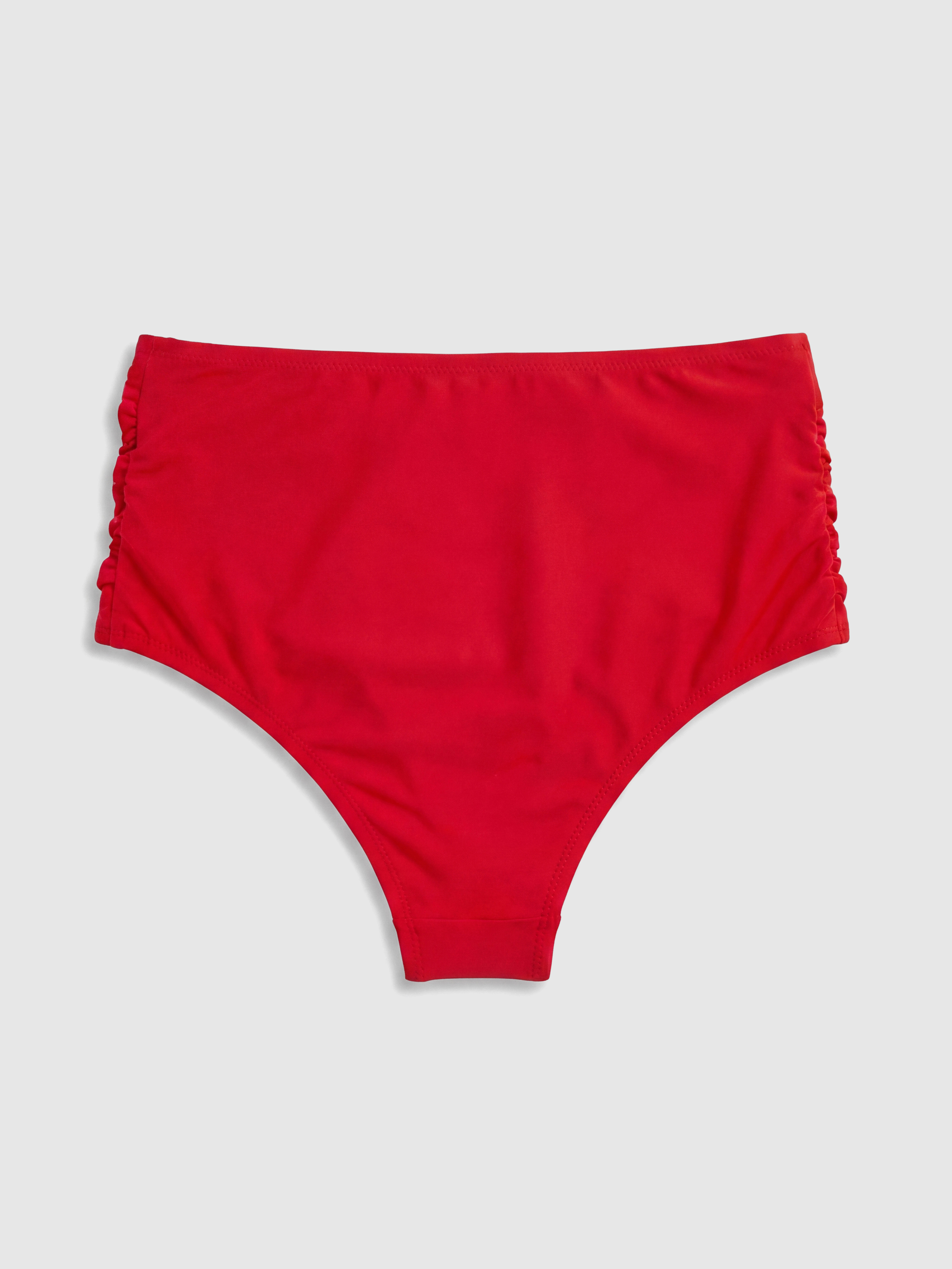 Soulife Yüksek Bel Büzgülü Kadın Bikini Altı görsel 2