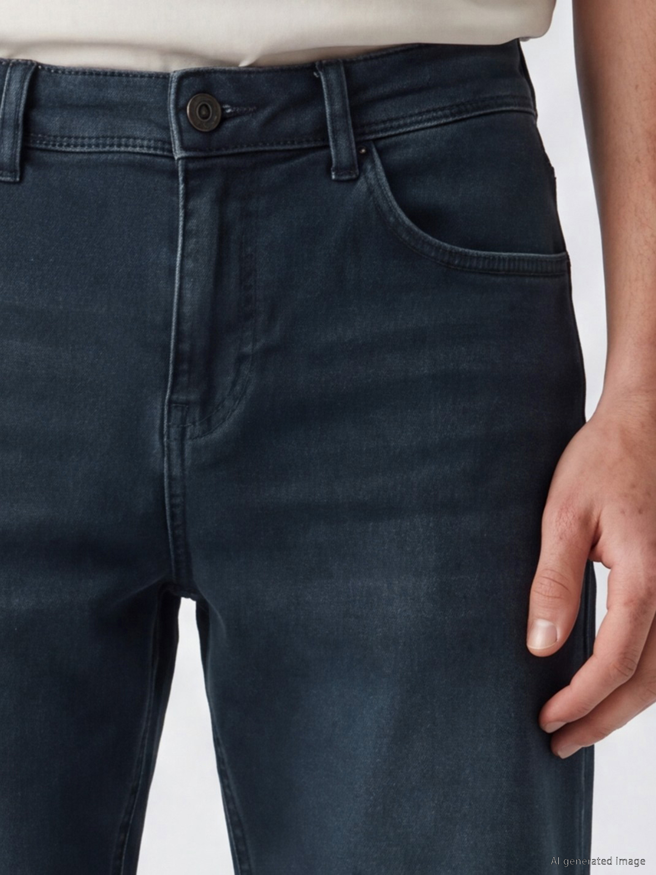 LCW Jeans Slim Fit Erkek Jean Şort görsel 3