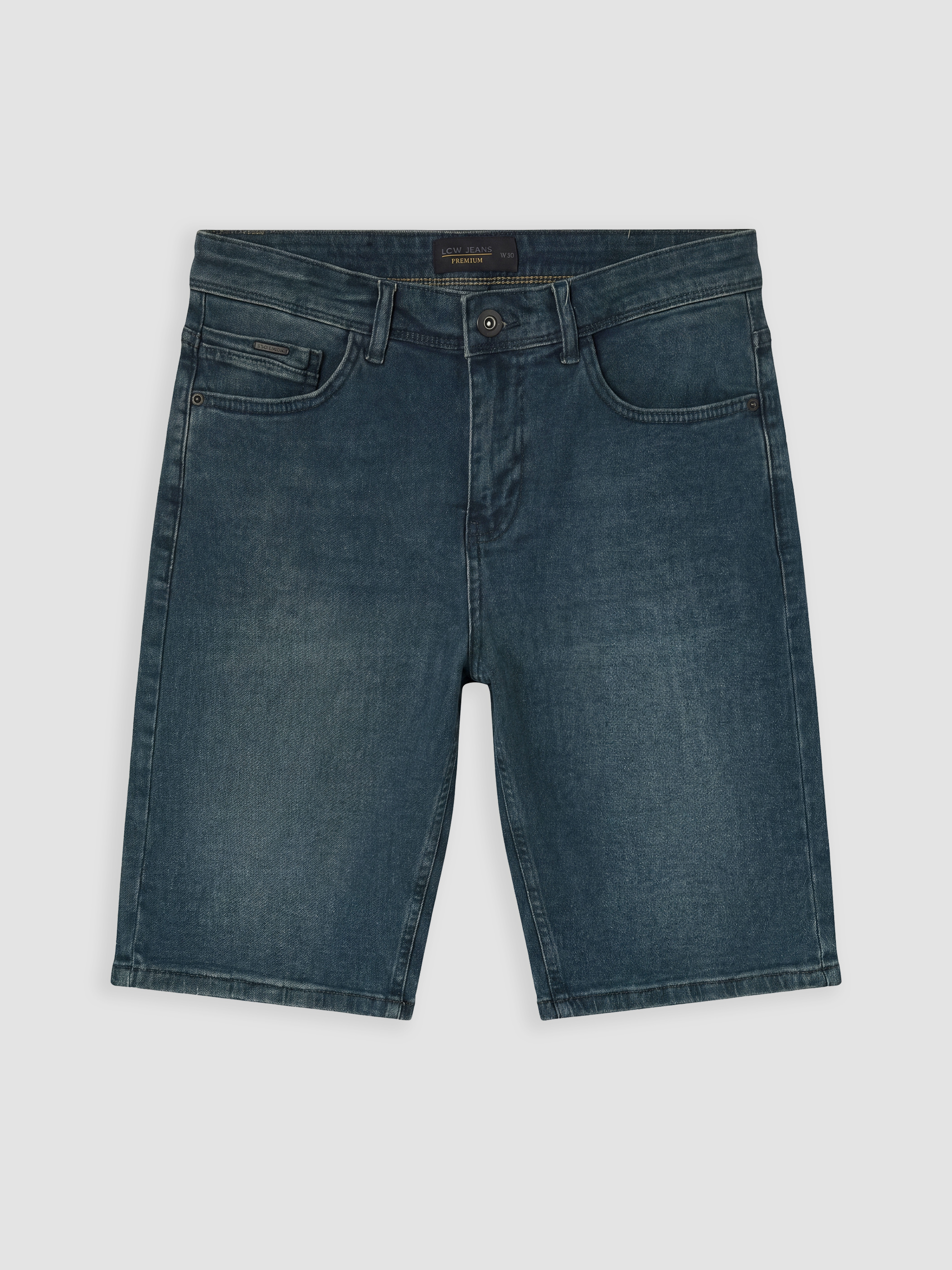 LCW Jeans Slim Fit Erkek Jean Şort görsel 5