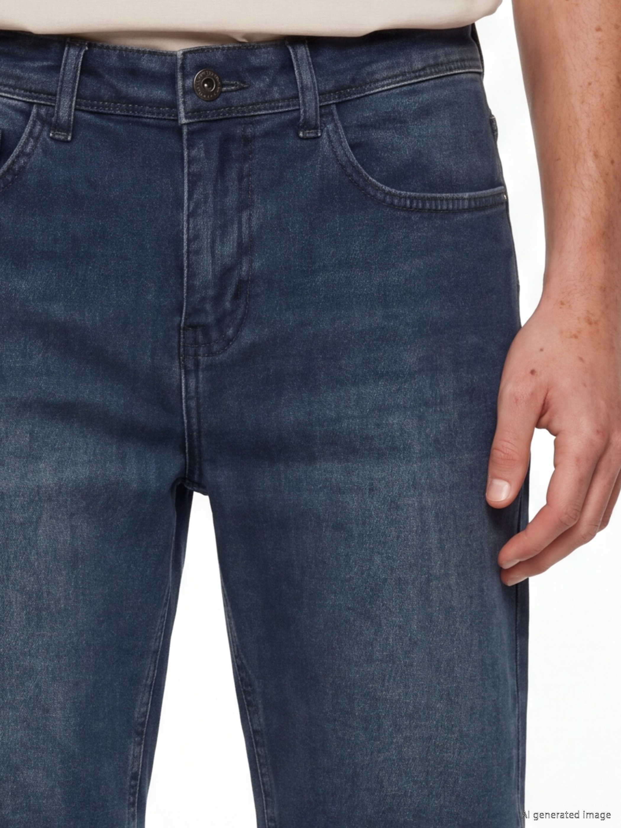 LCW Jeans Slim Fit Erkek Jean Şort görsel 3