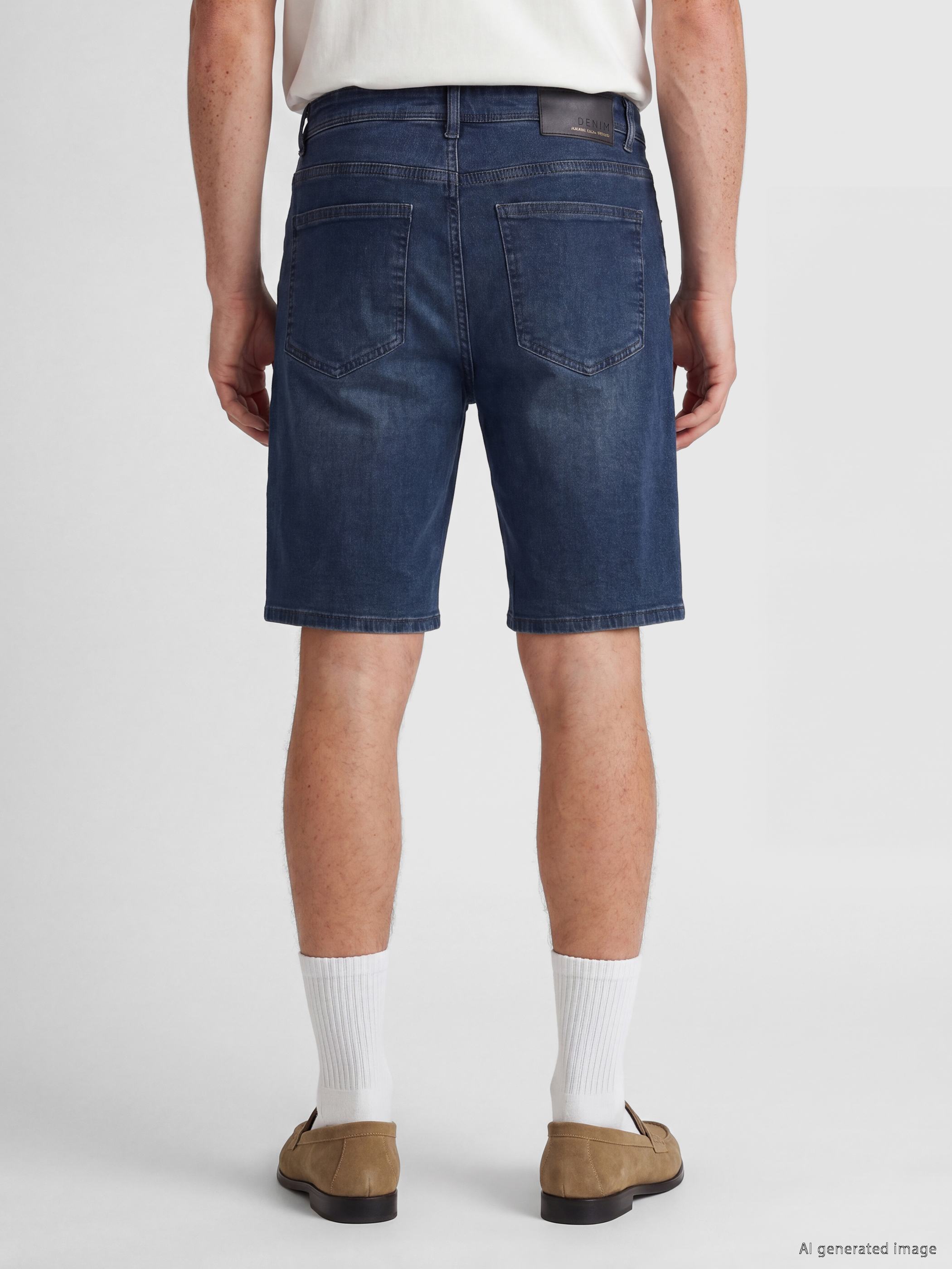 LCW Jeans Slim Fit Erkek Jean Şort görsel 4