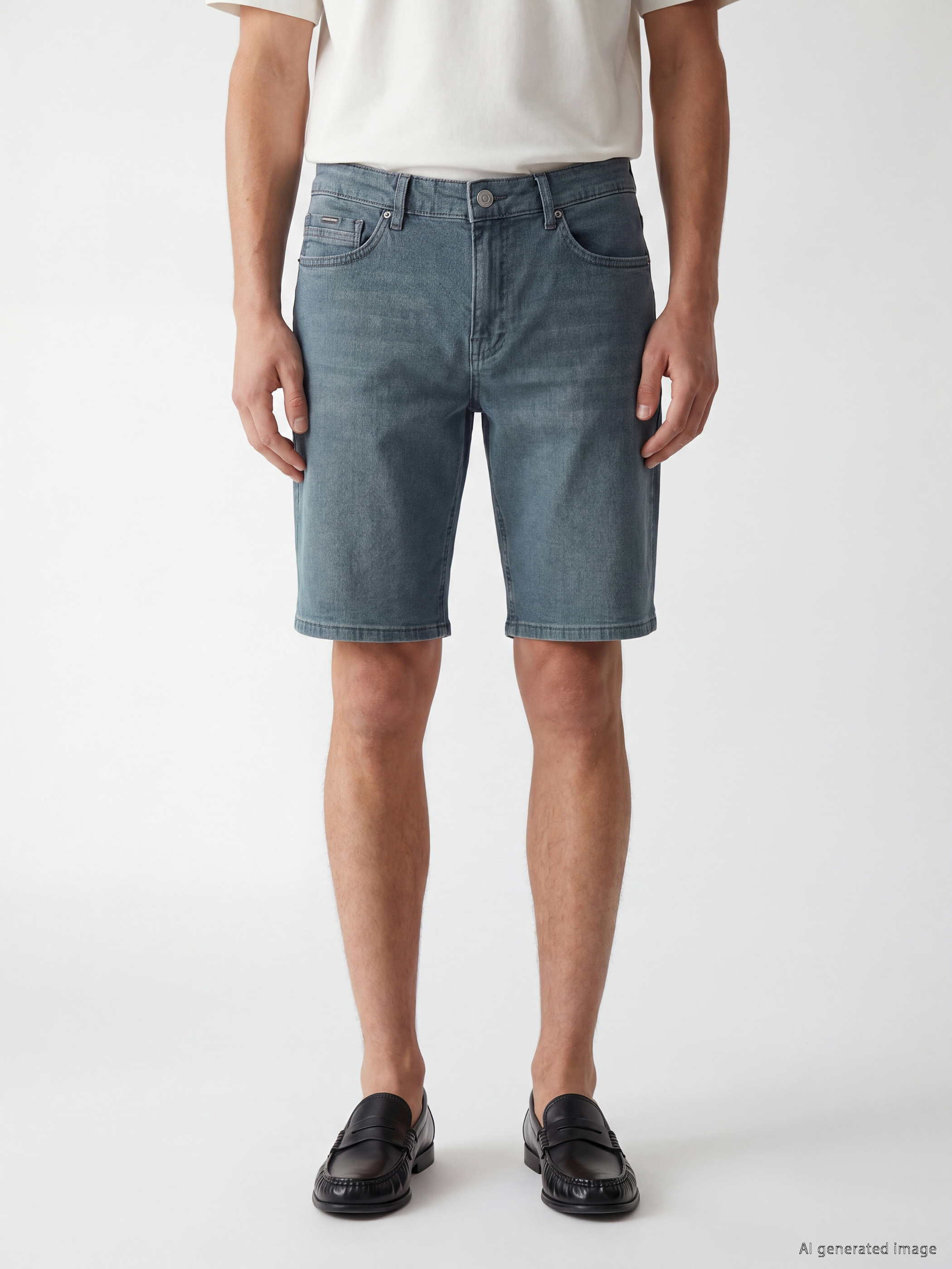 LCW Jeans Regular Fit Erkek Jean Şort görsel 2