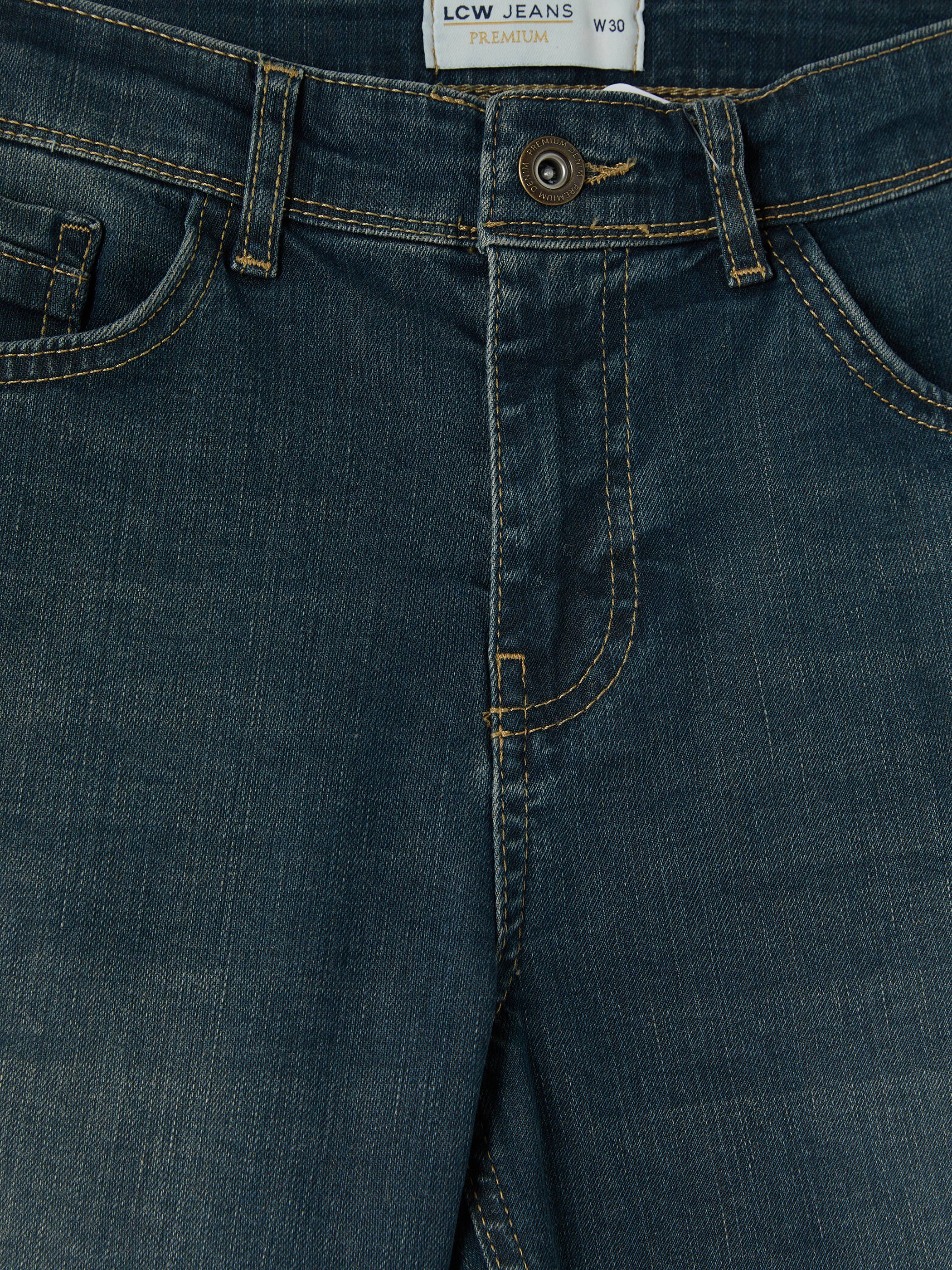 LCW Jeans Regular Fit Erkek Jean Şort görsel 6