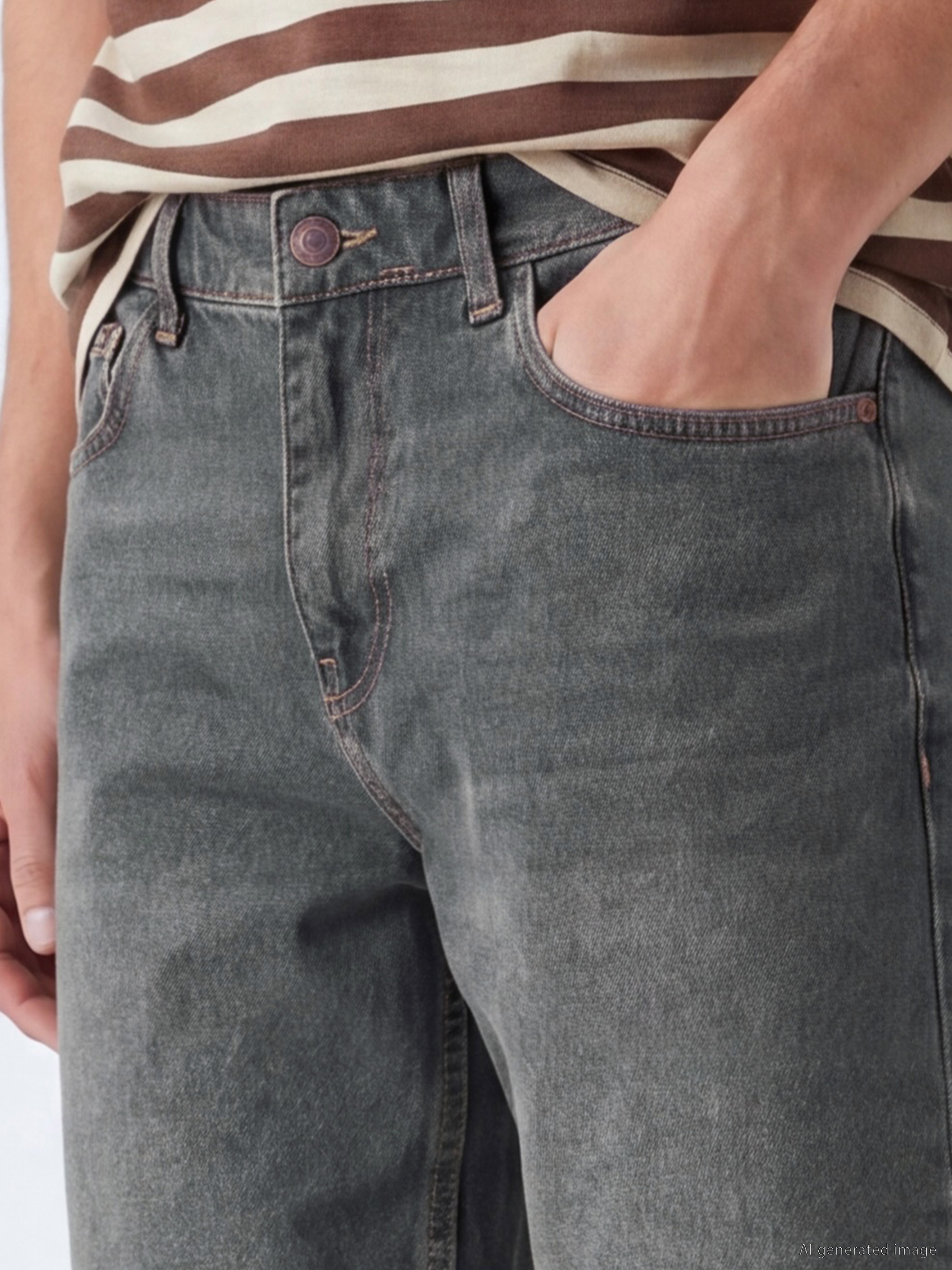 LCW Jeans Regular Fit Erkek Jean Şort görsel 3