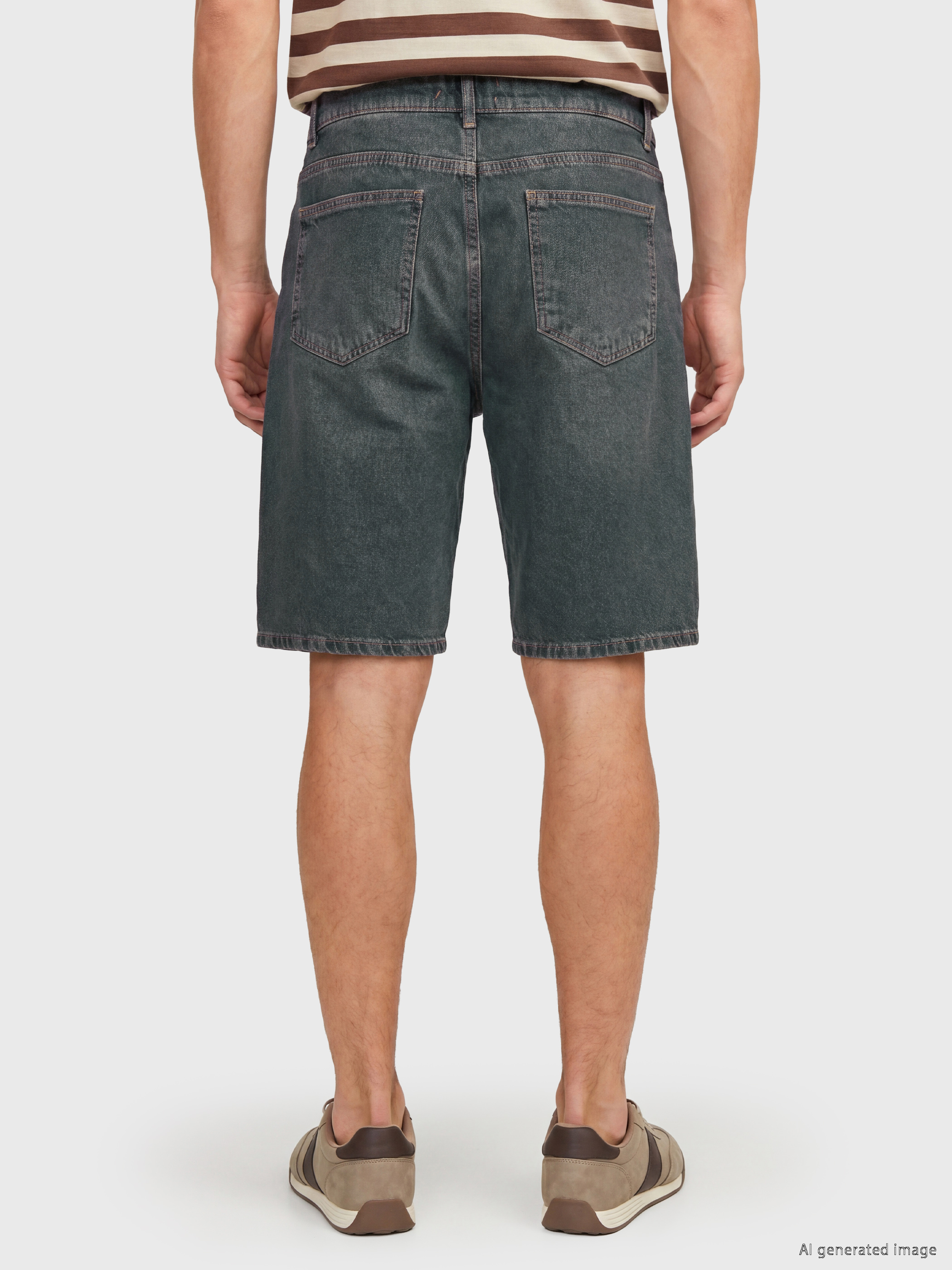 LCW Jeans Regular Fit Erkek Jean Şort görsel 4
