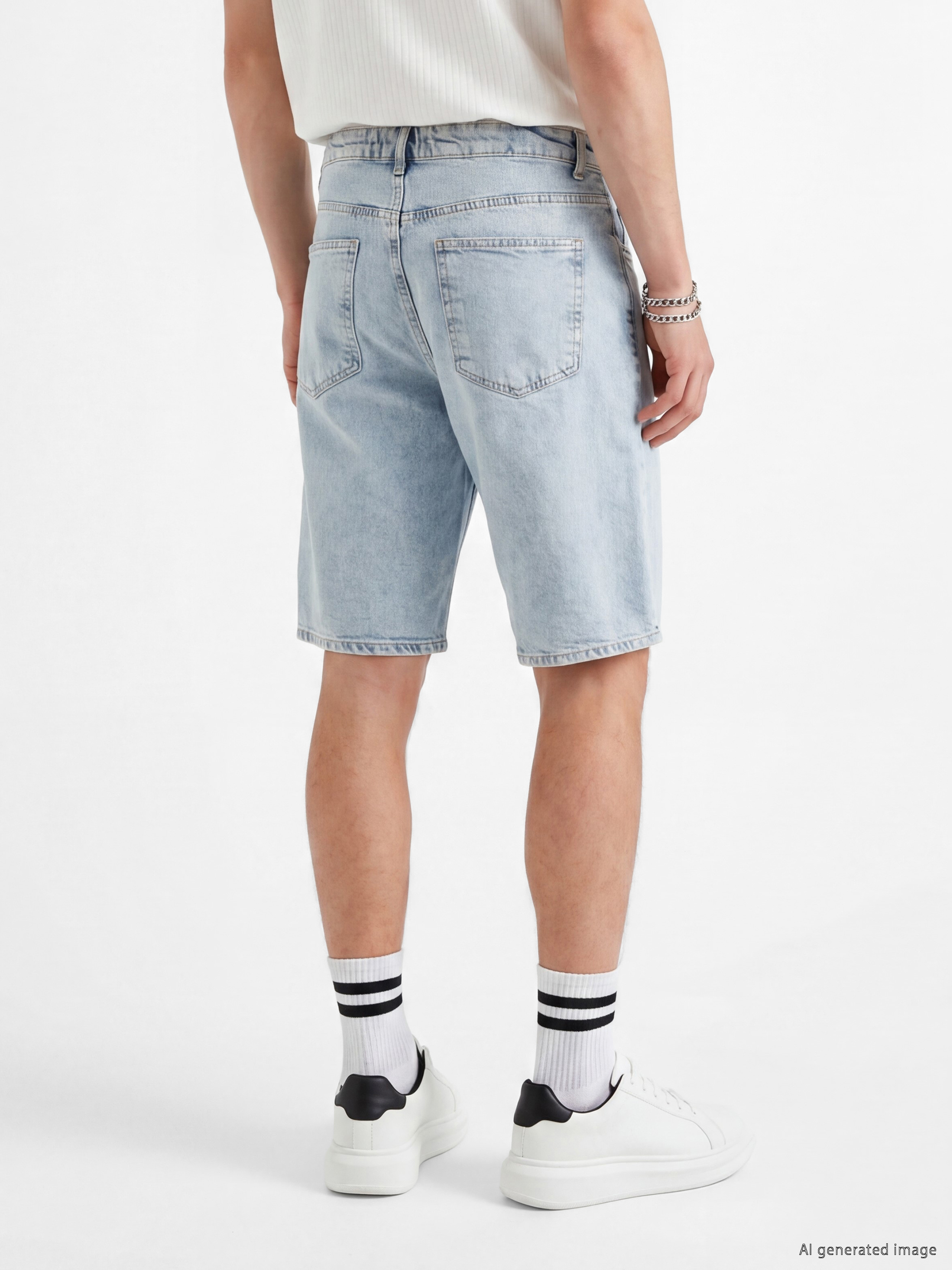 LCW Jeans Regular Fit Erkek Jean Şort görsel 3