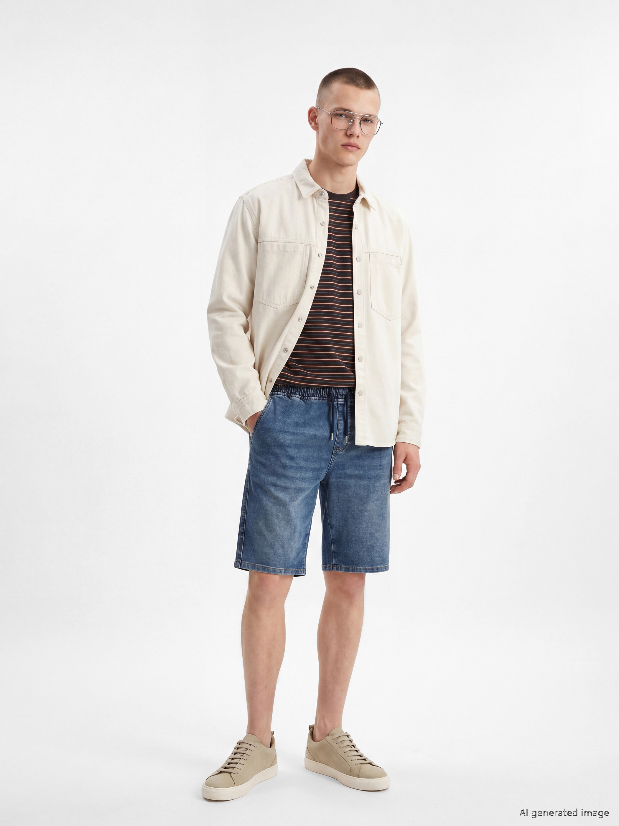 LCW Jeans Regular Fit Erkek Jean Şort görsel 2
