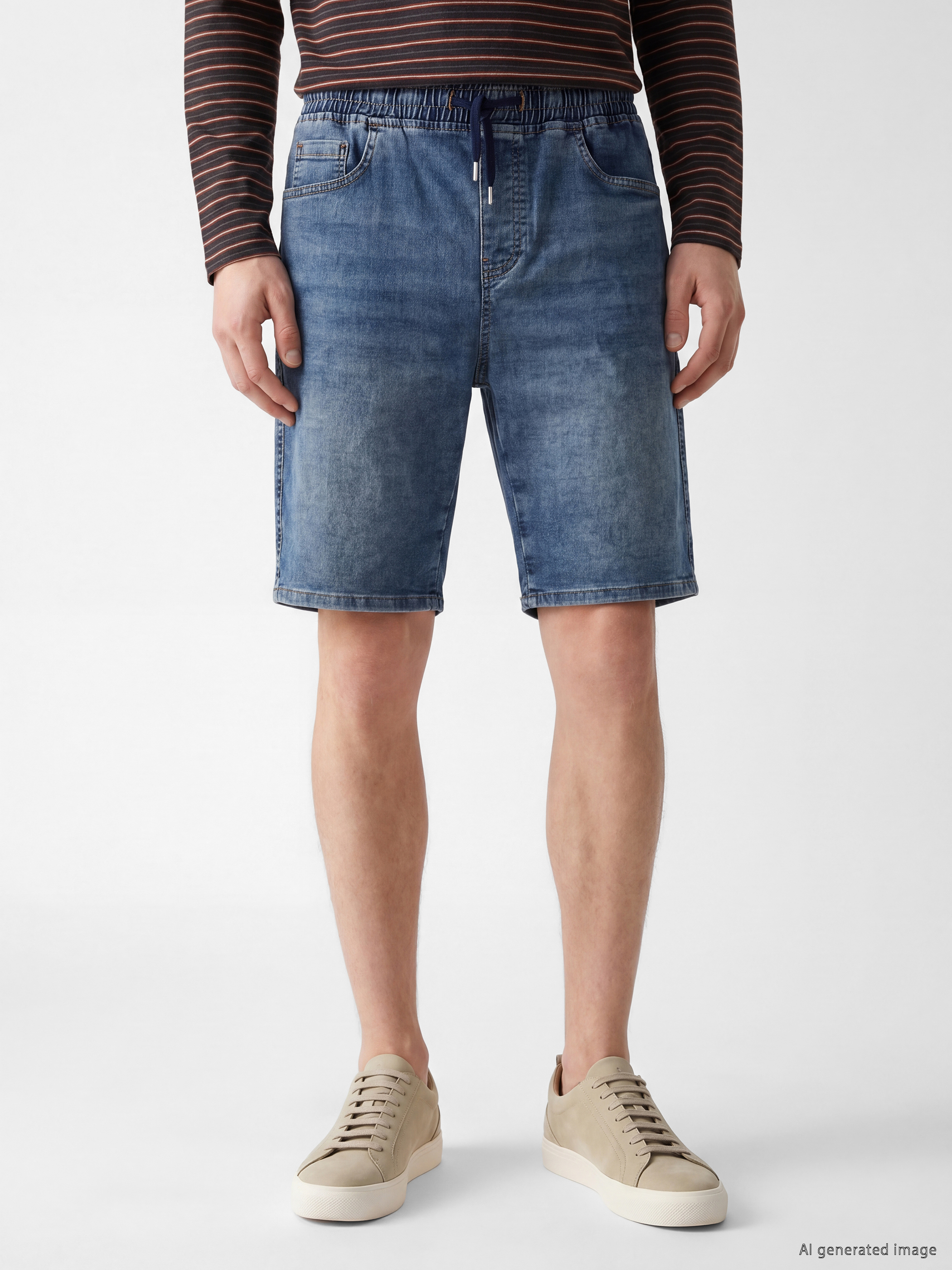 LCW Jeans Regular Fit Erkek Jean Şort görsel 3