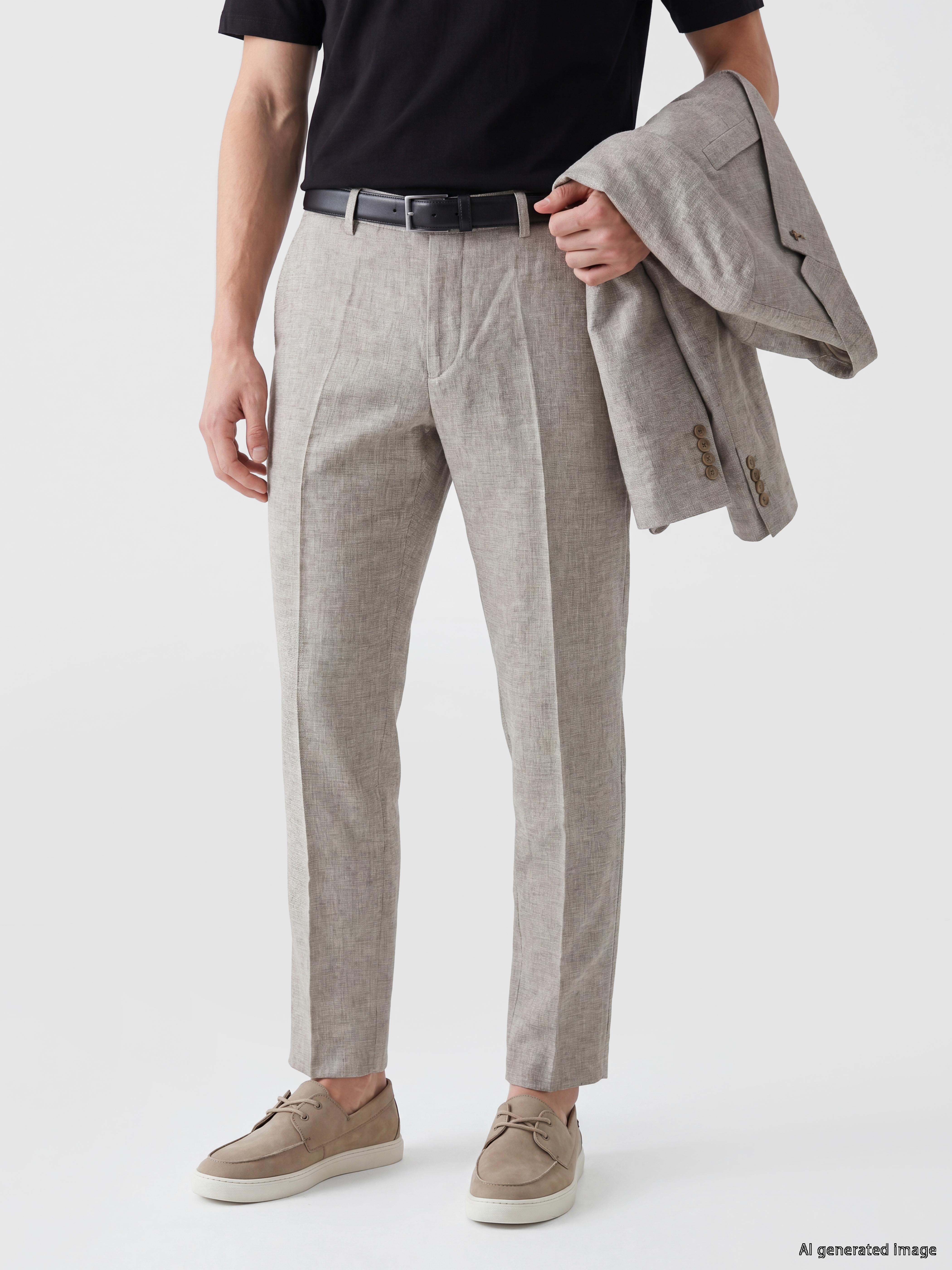SOUTHBLUE Regular Fit Keten Karışımlı Erkek Pantolon görsel 2