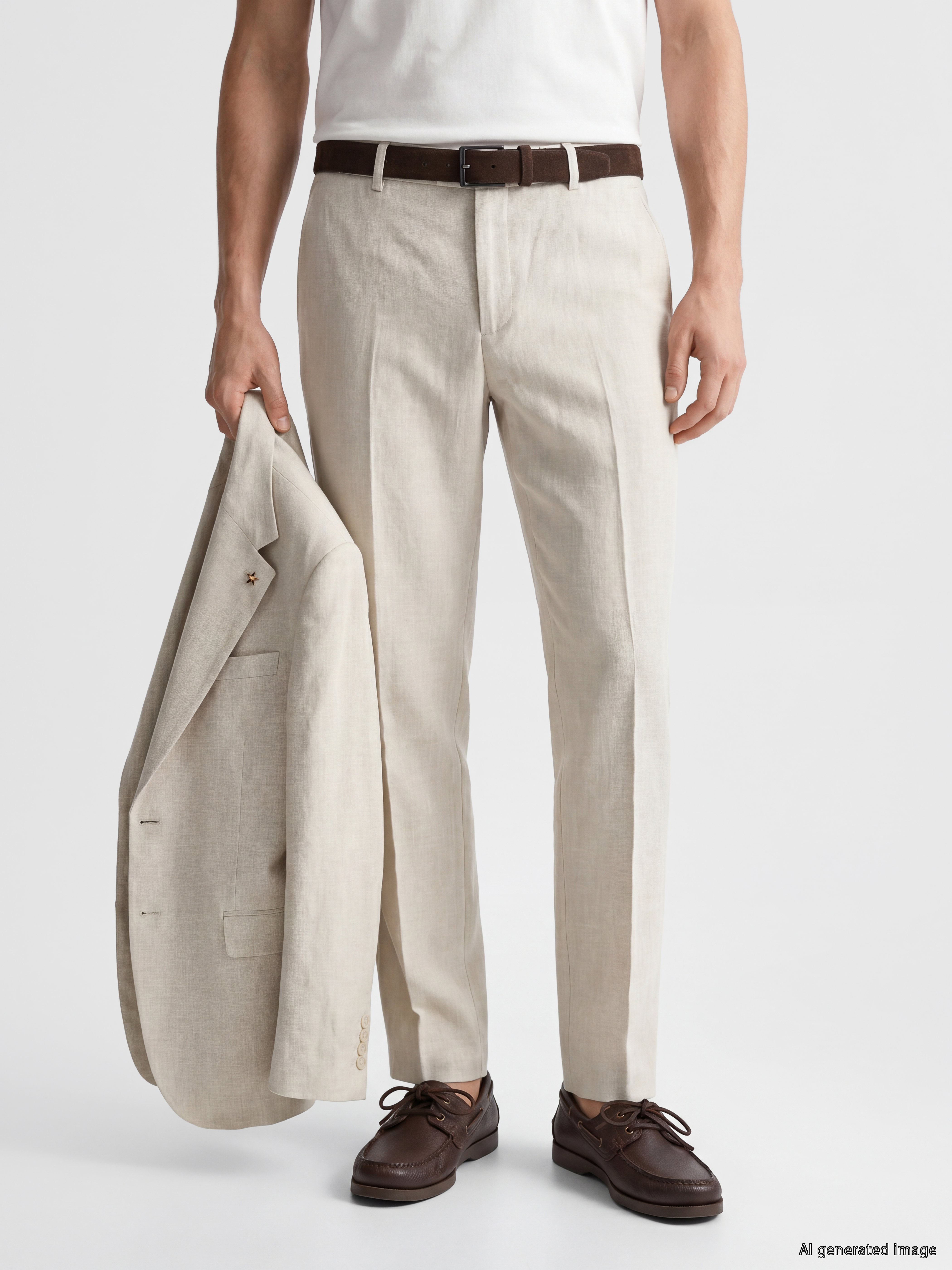 SOUTHBLUE Regular Fit Keten Karışımlı Erkek Pantolon görsel 2