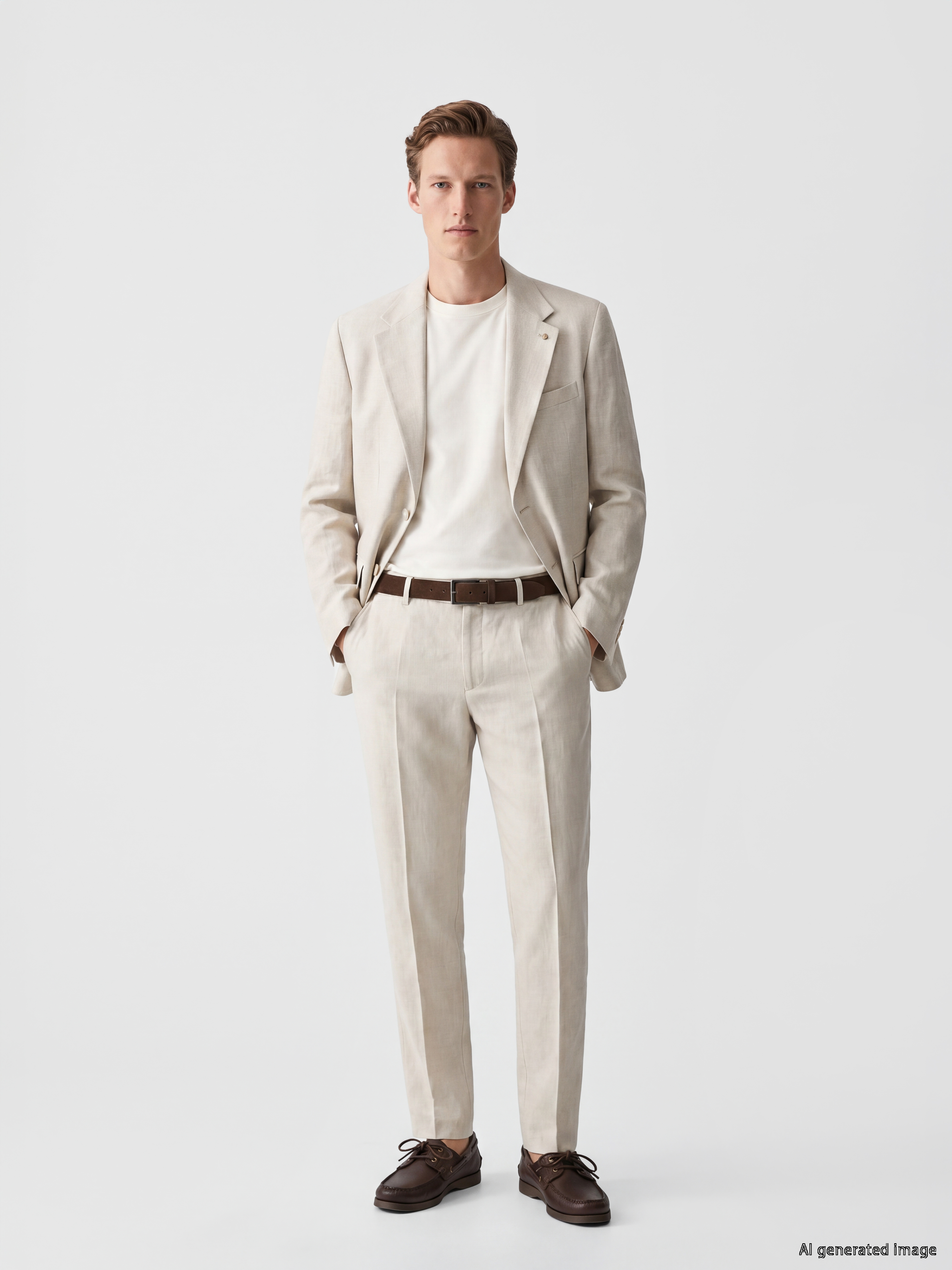 SOUTHBLUE Regular Fit Keten Karışımlı Erkek Pantolon