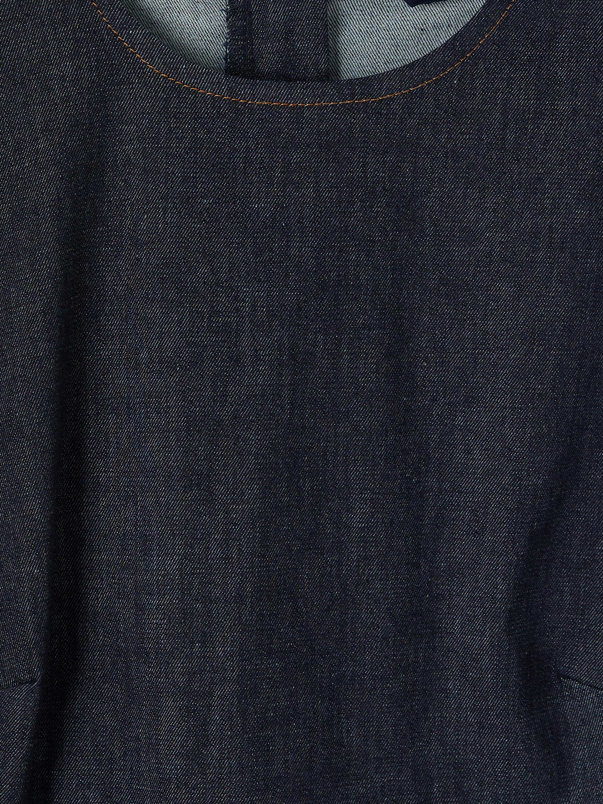 LCW Vision Kemerli Belden Oturtmalı Mini Jean Elbise görsel 6