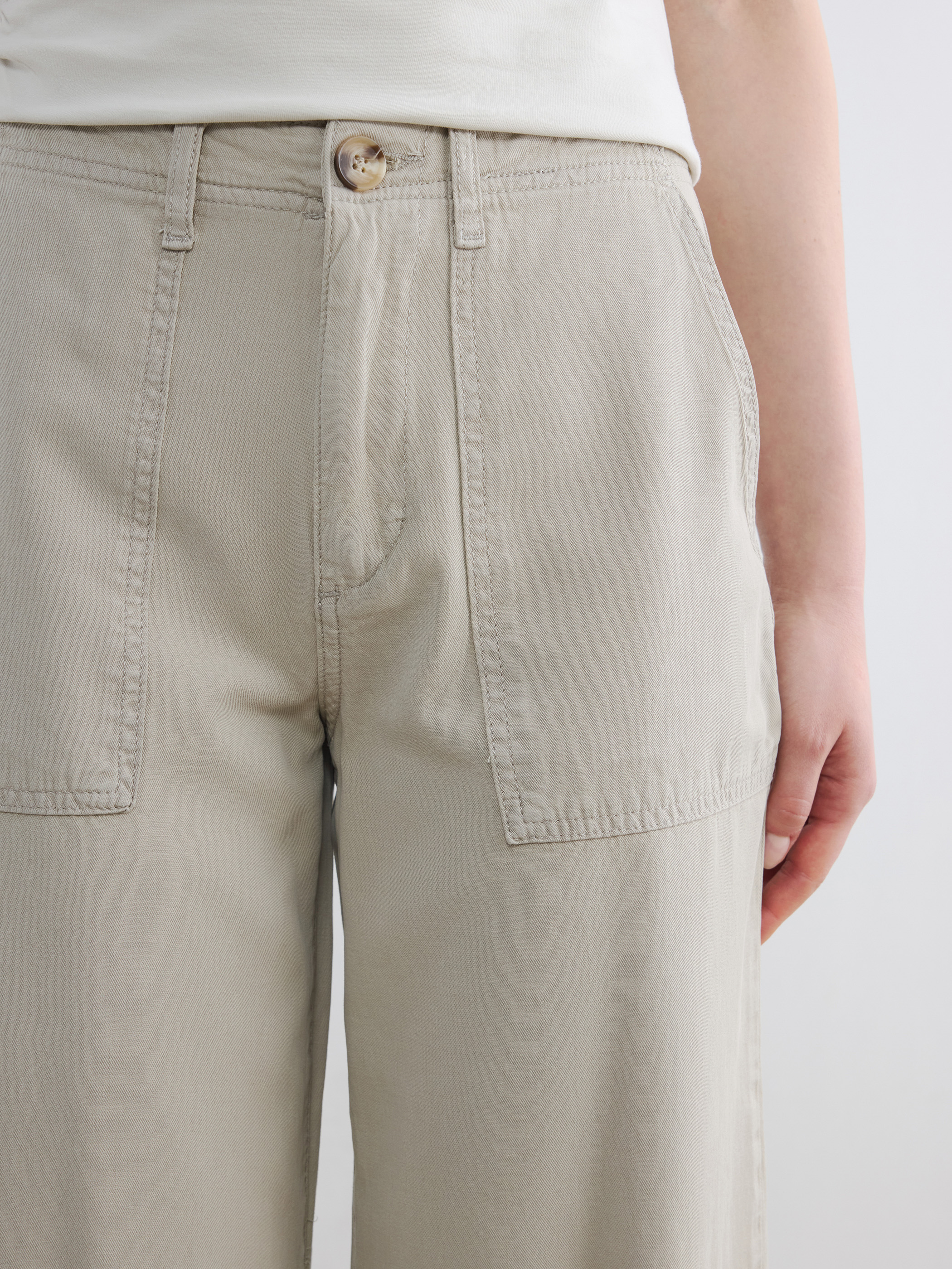 LCW Jeans Yüksek Bel Wideleg Kadın Jean Pantolon görsel 3