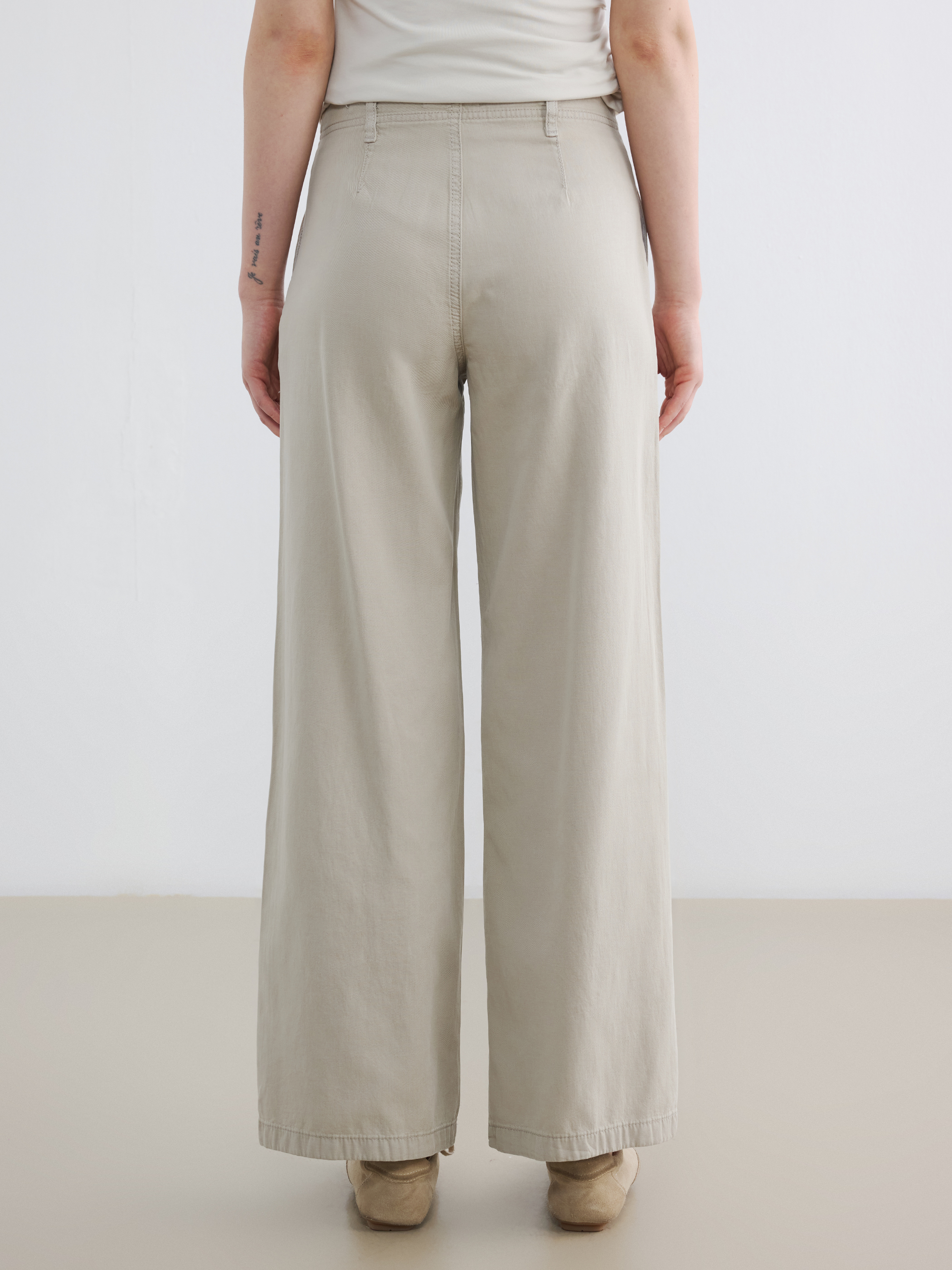 LCW Jeans Yüksek Bel Wideleg Kadın Jean Pantolon görsel 4