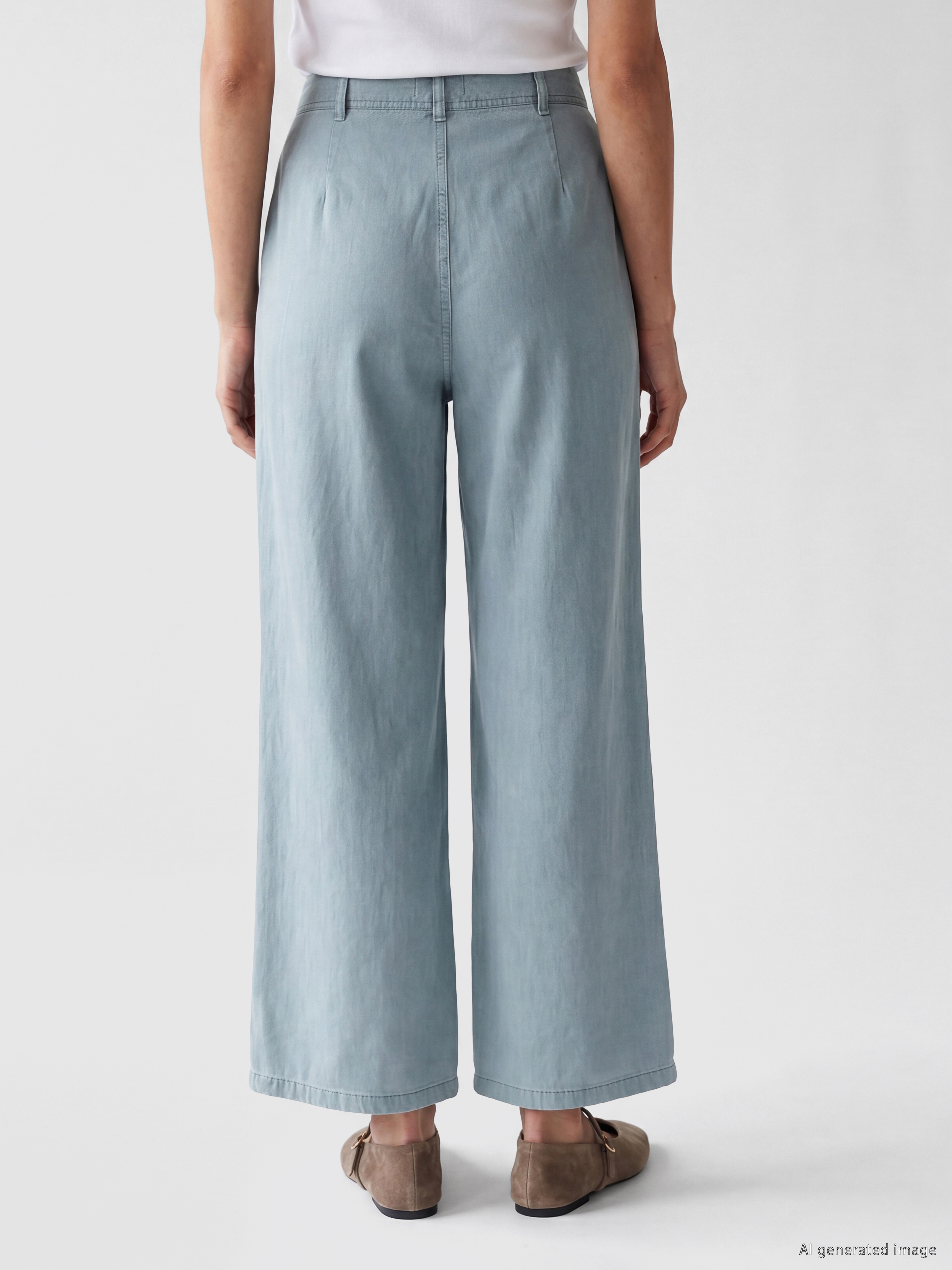LCW Jeans Yüksek Bel Wideleg Kadın Jean Pantolon görsel 4