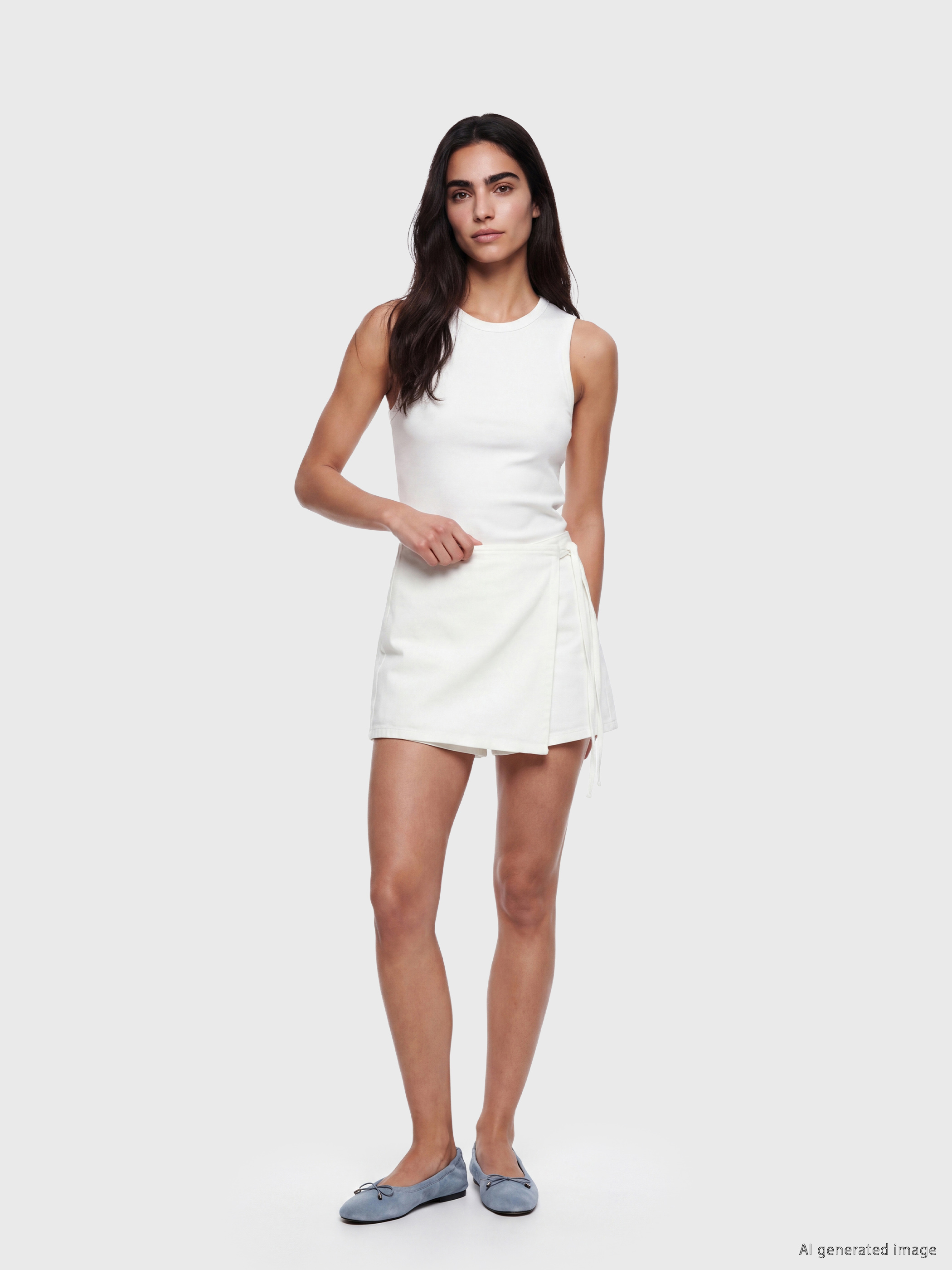 LCW Jeans Standart Fit Jean Şort Etek görsel 2