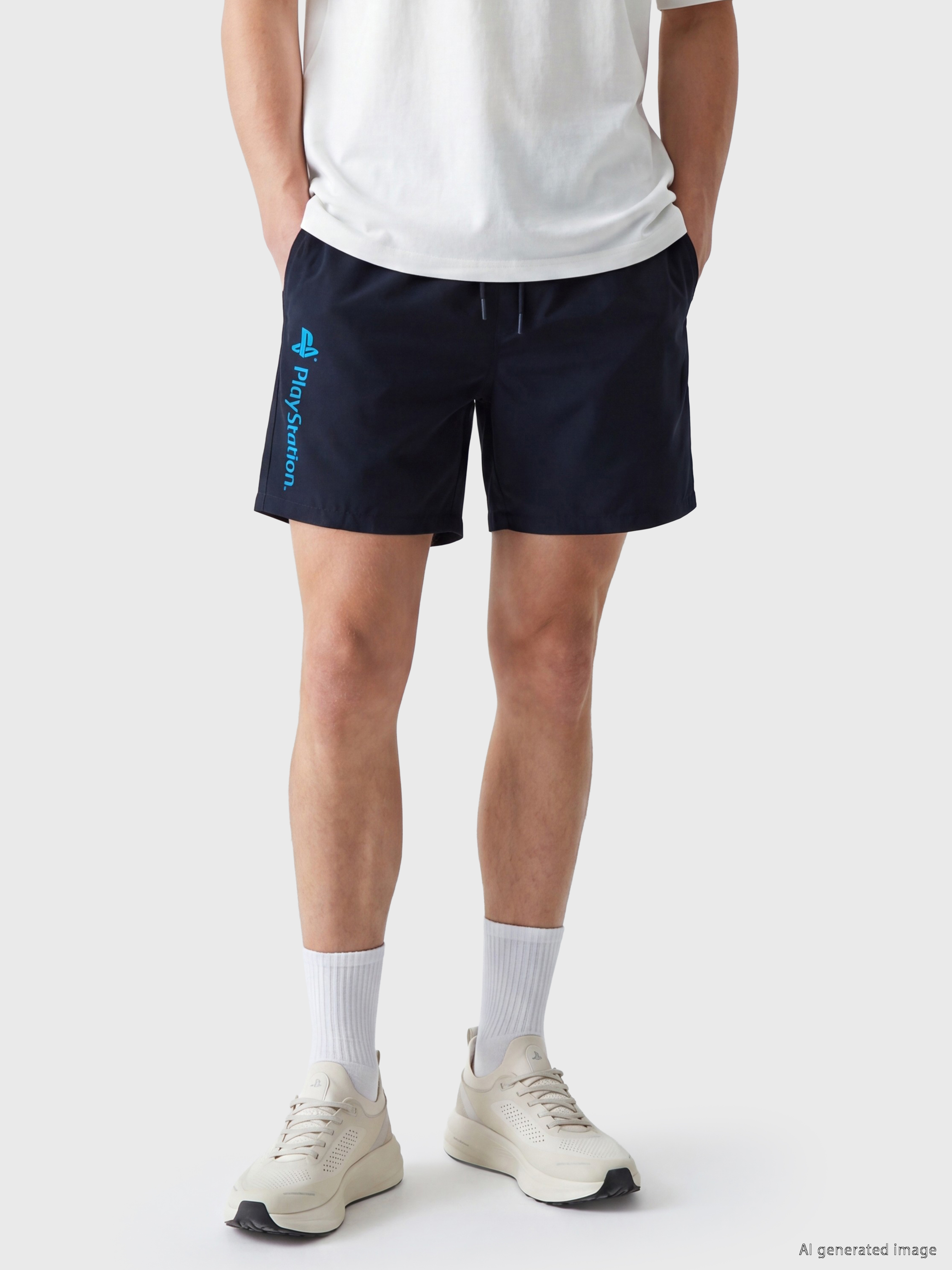 LCW SWIMWEAR Kısa Boy PlayStation Baskılı Erkek Deniz Şortu