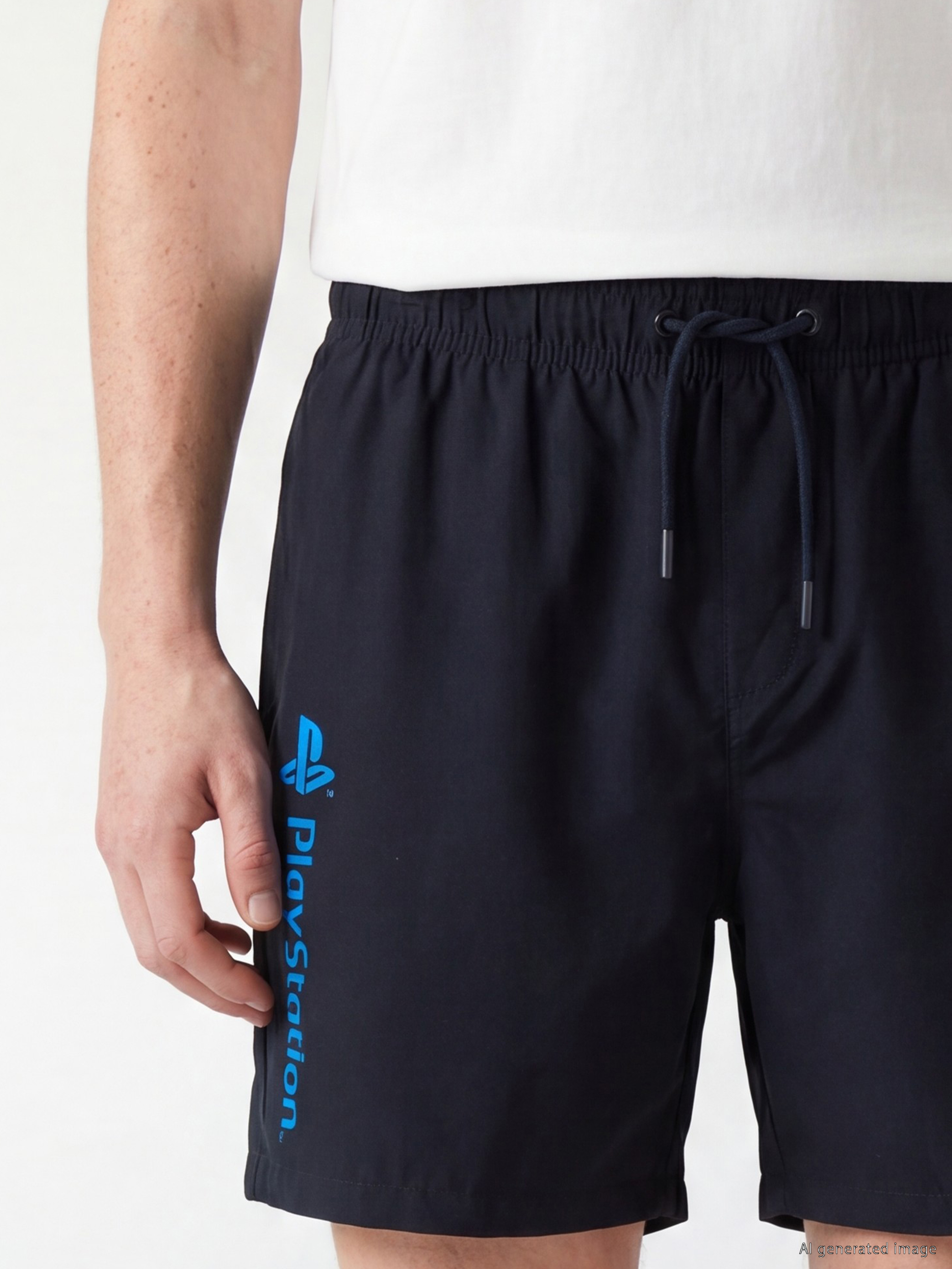 LCW SWIMWEAR Kısa Boy PlayStation Baskılı Erkek Deniz Şortu görsel 3