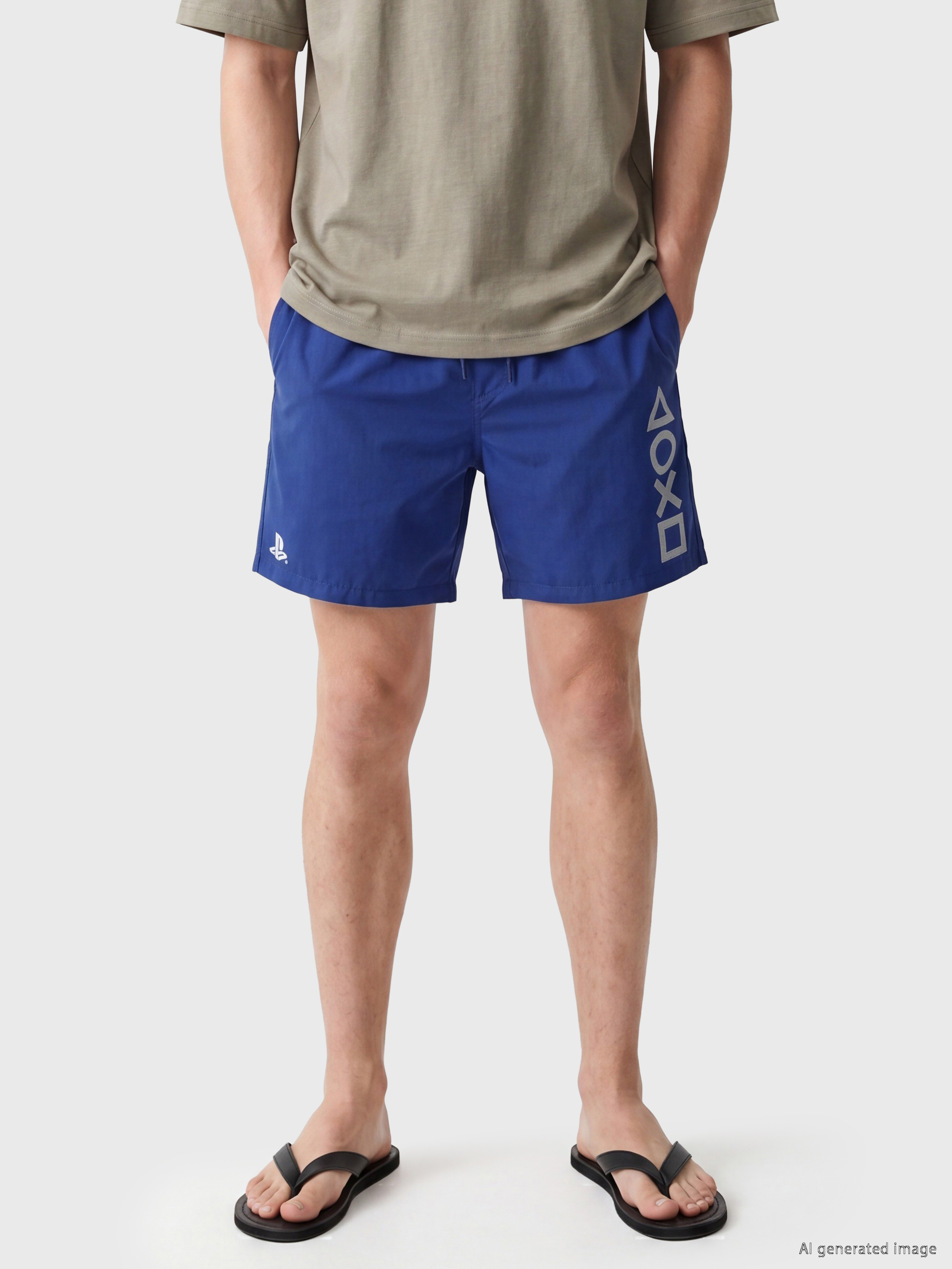 LCW SWIMWEAR Kısa Boy PlayStation Baskılı Erkek Deniz Şortu