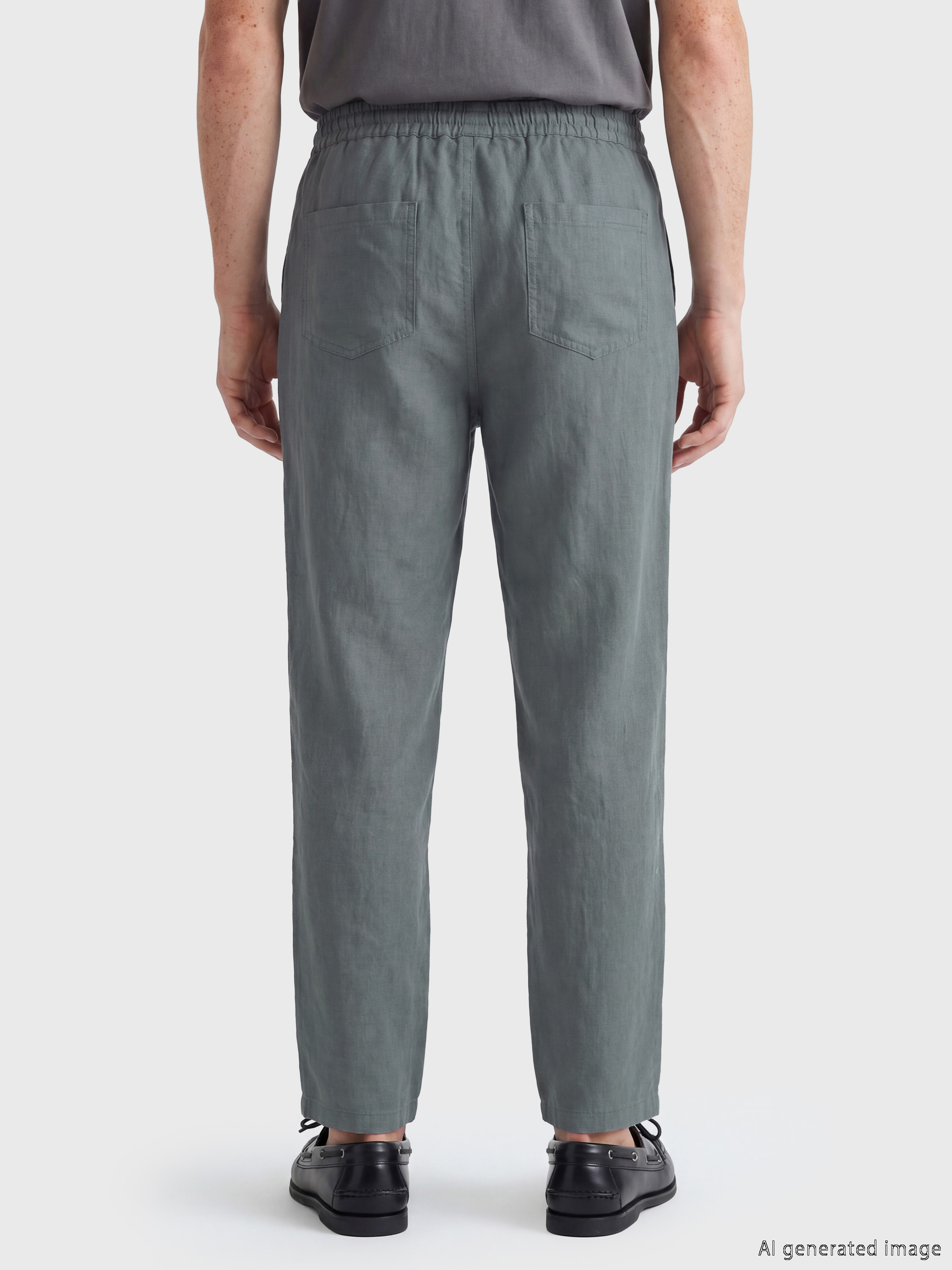 LCW Vision Regular Fit Erkek Keten Pantolon görsel 5