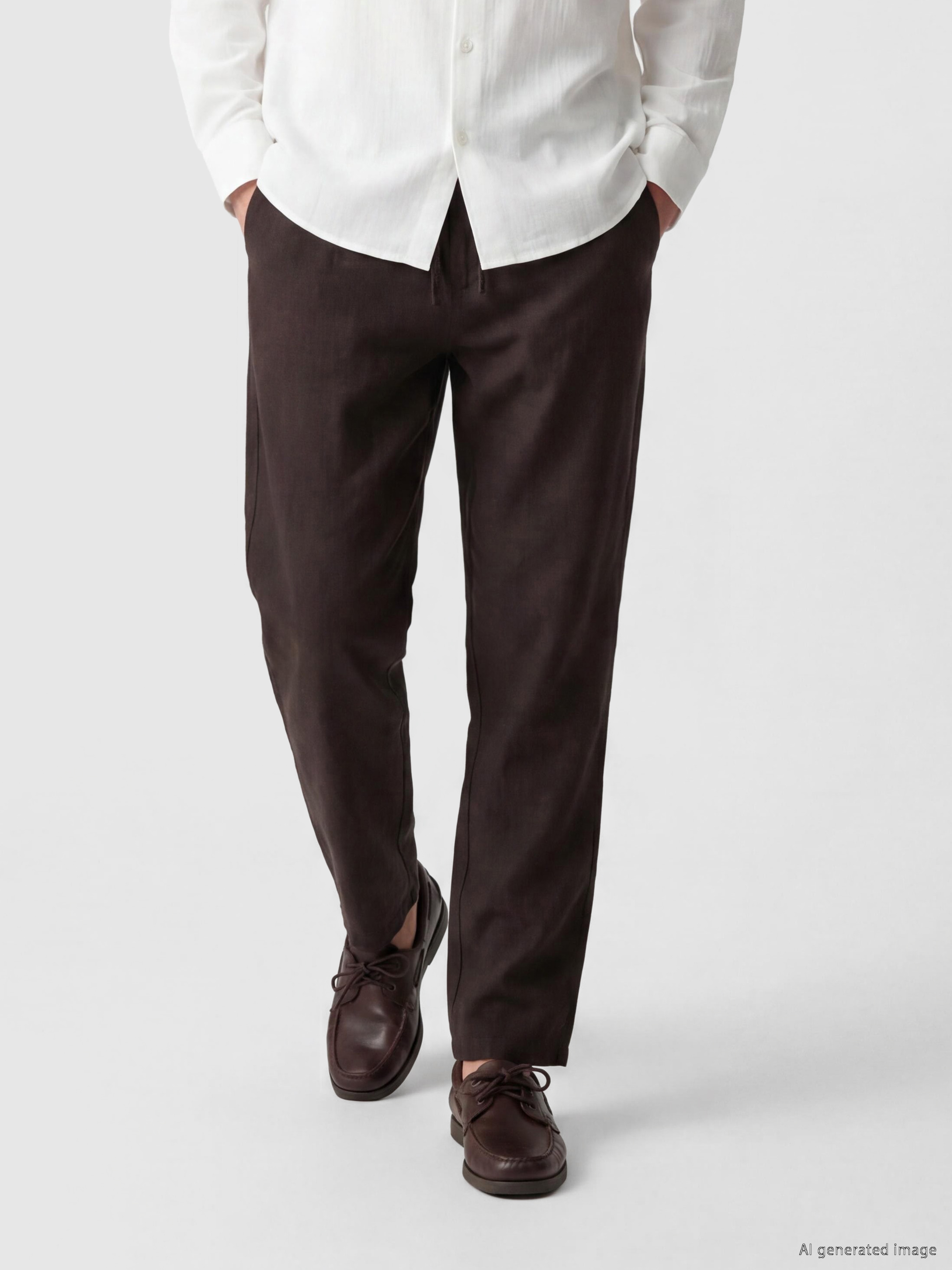 LCW Vision Regular Fit Erkek Keten Pantolon