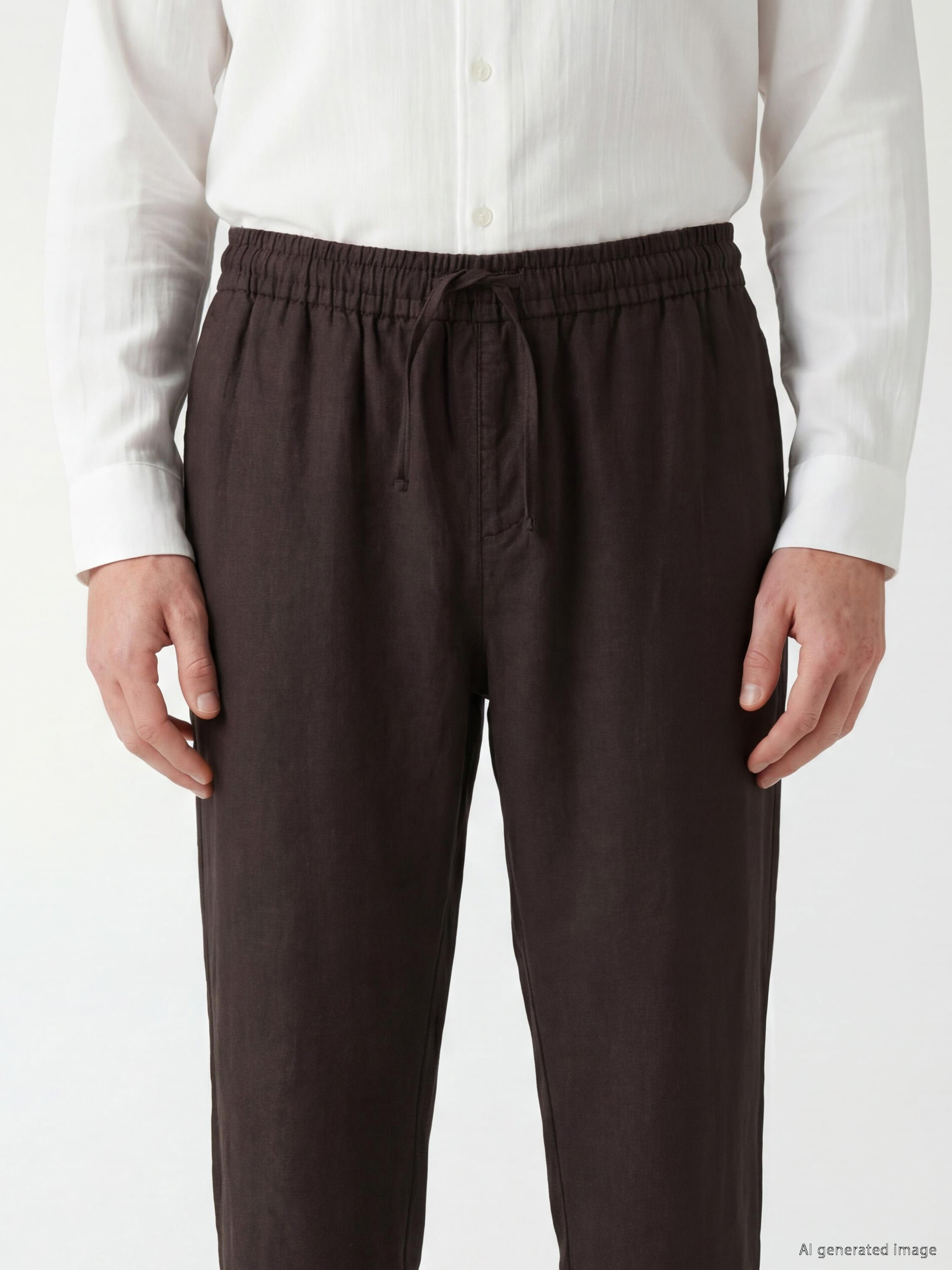 LCW Vision Regular Fit Erkek Keten Pantolon görsel 3