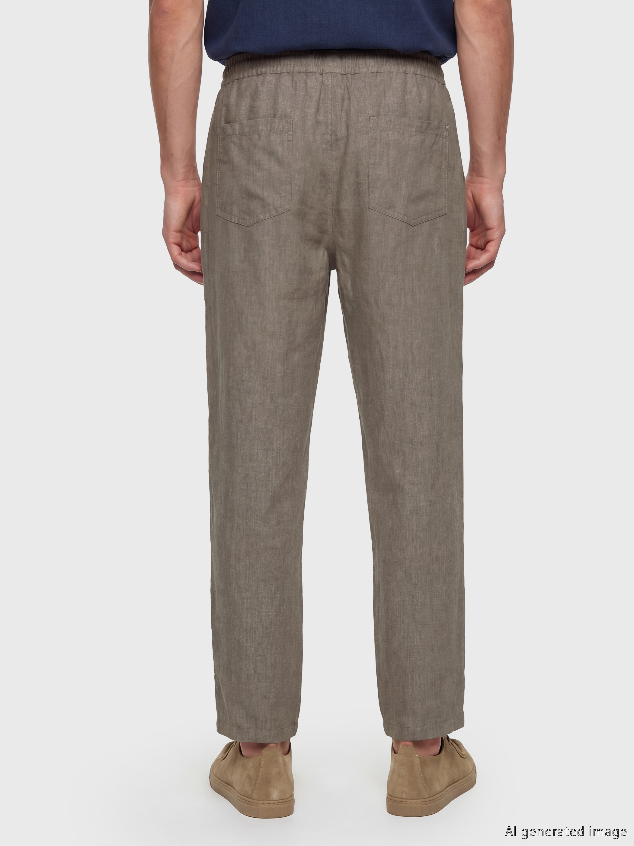 LCW Vision Regular Fit Erkek Keten Pantolon görsel 4