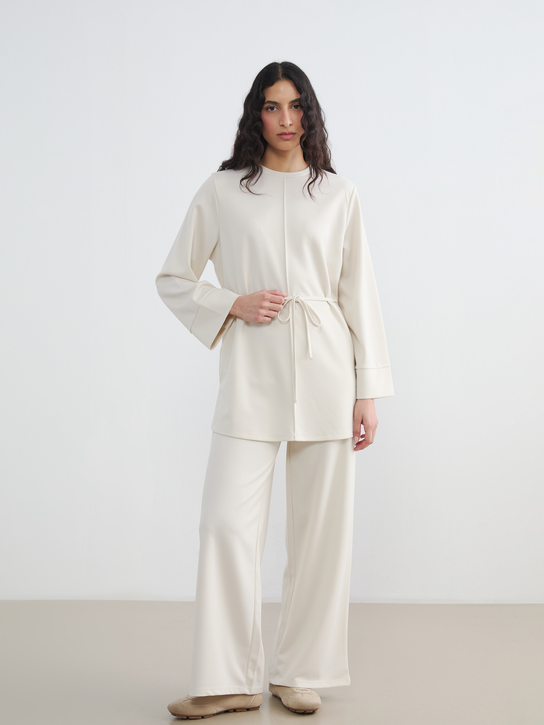 LCW Modest Beli Lastikli Soft Touch Kadın Eşofman Altı