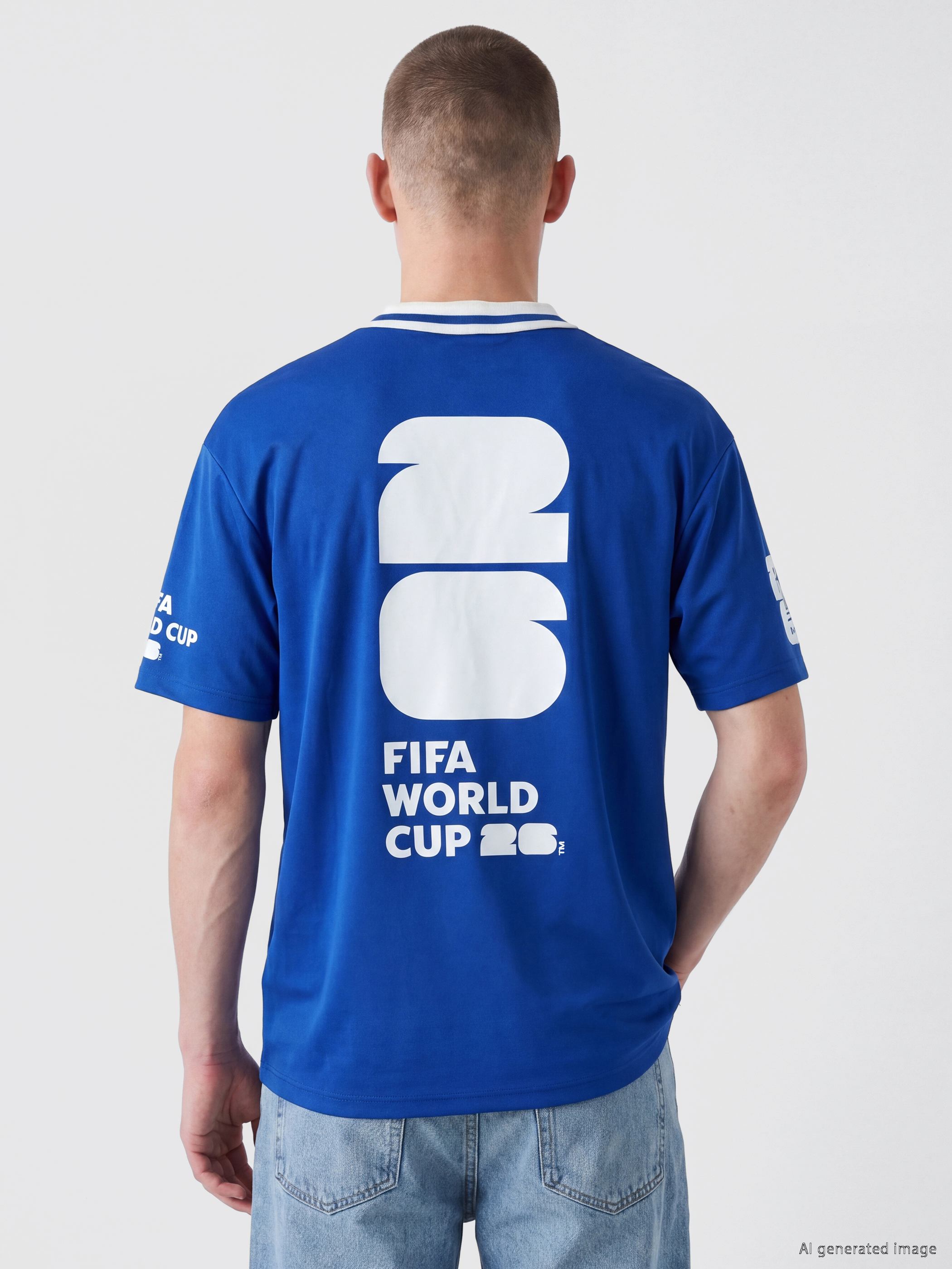 XSIDE Polo Yaka FIFA 2026 Dünya Kupası Baskılı Erkek Tişört görsel 4