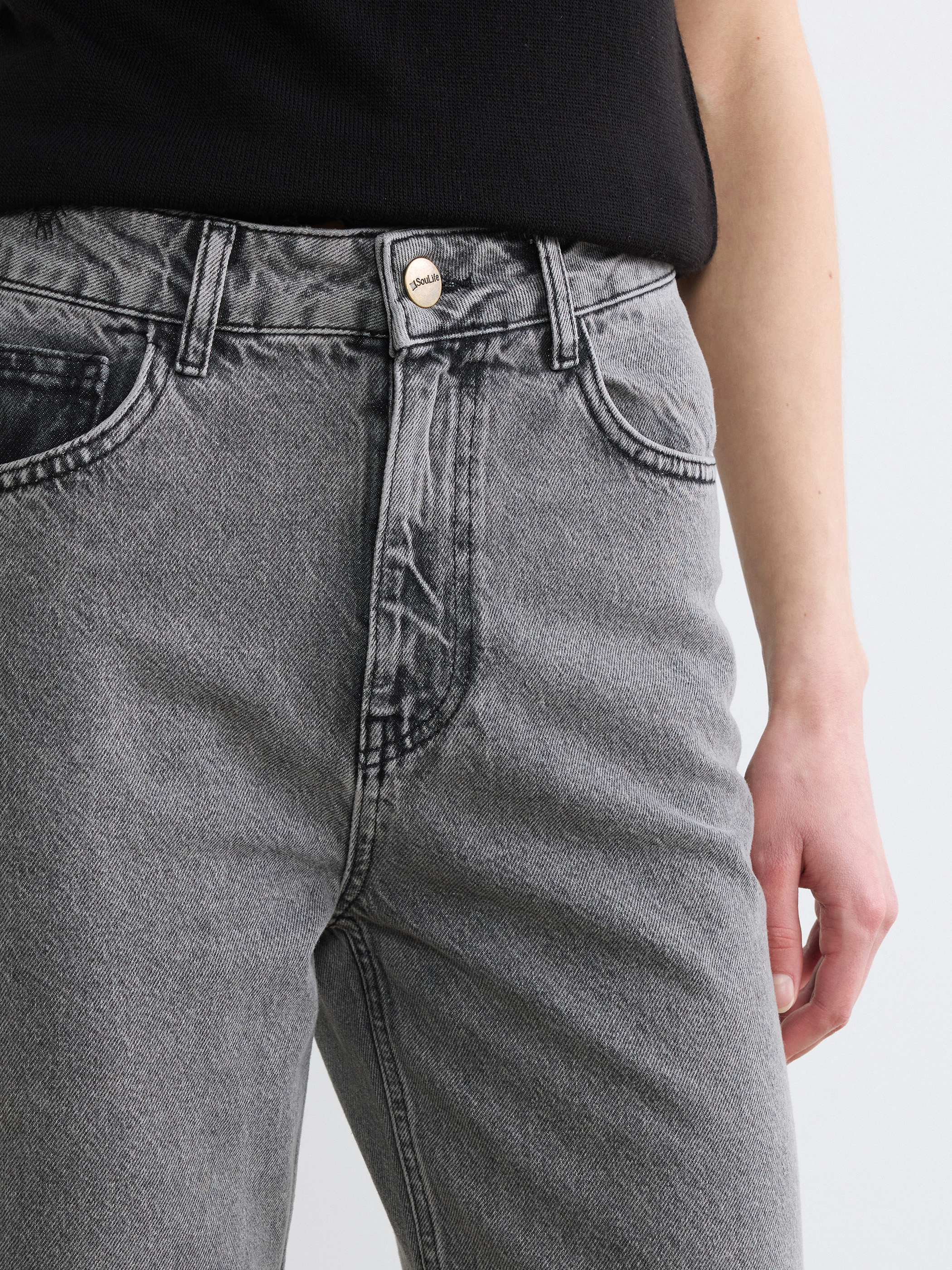 Soulife Straight Fit Kadın Jean Pantolon görsel 3
