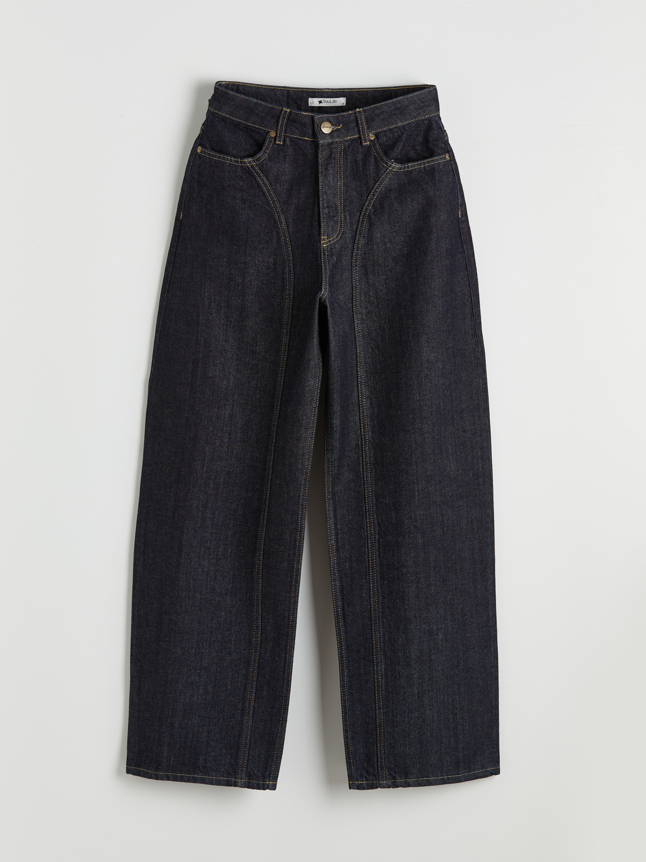 Soulife Barrel Fit Kadın Jean Pantolon görsel 6