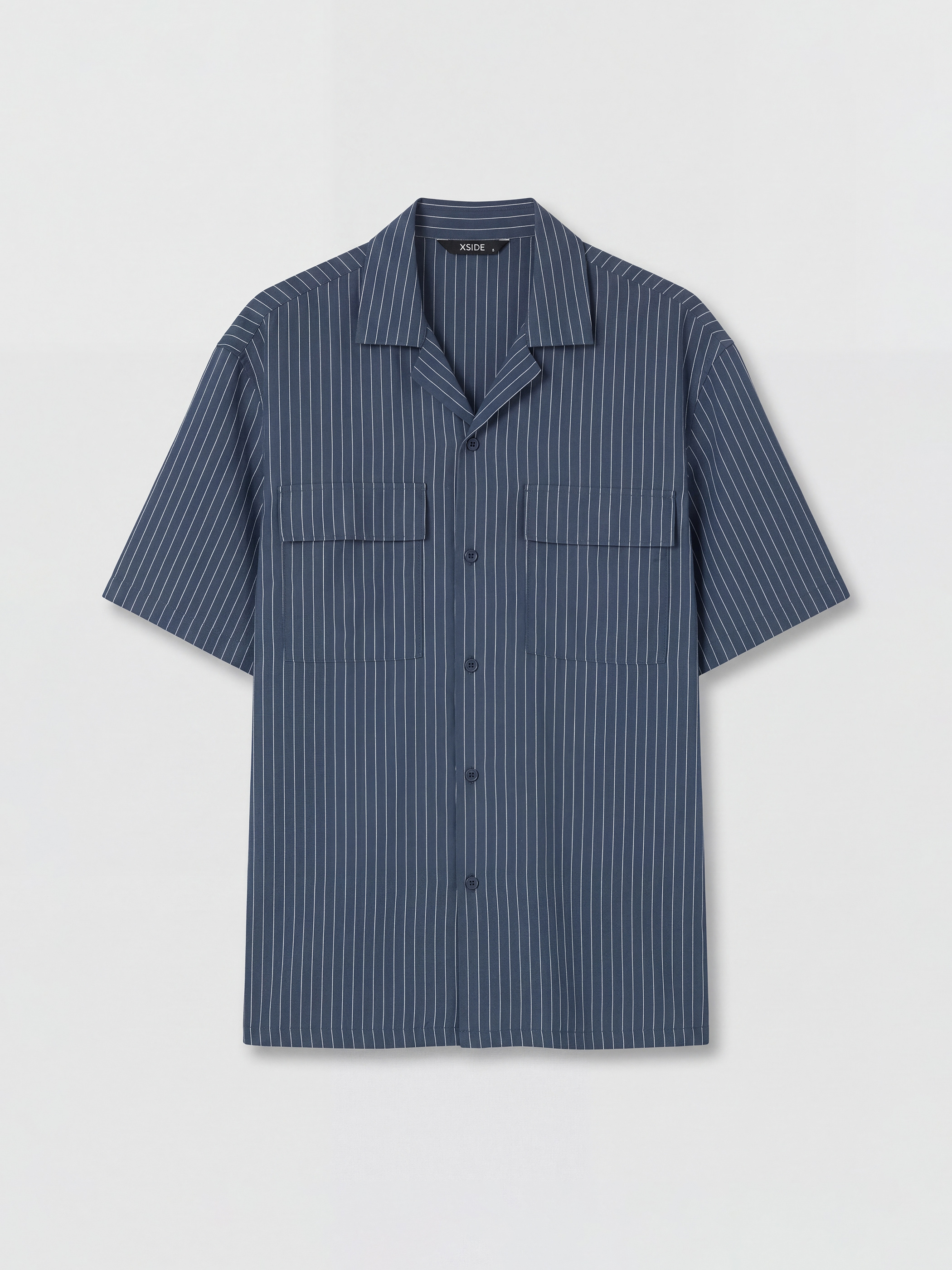 XSIDE Loose Fit Çizgili Erkek Gömlek görsel 5
