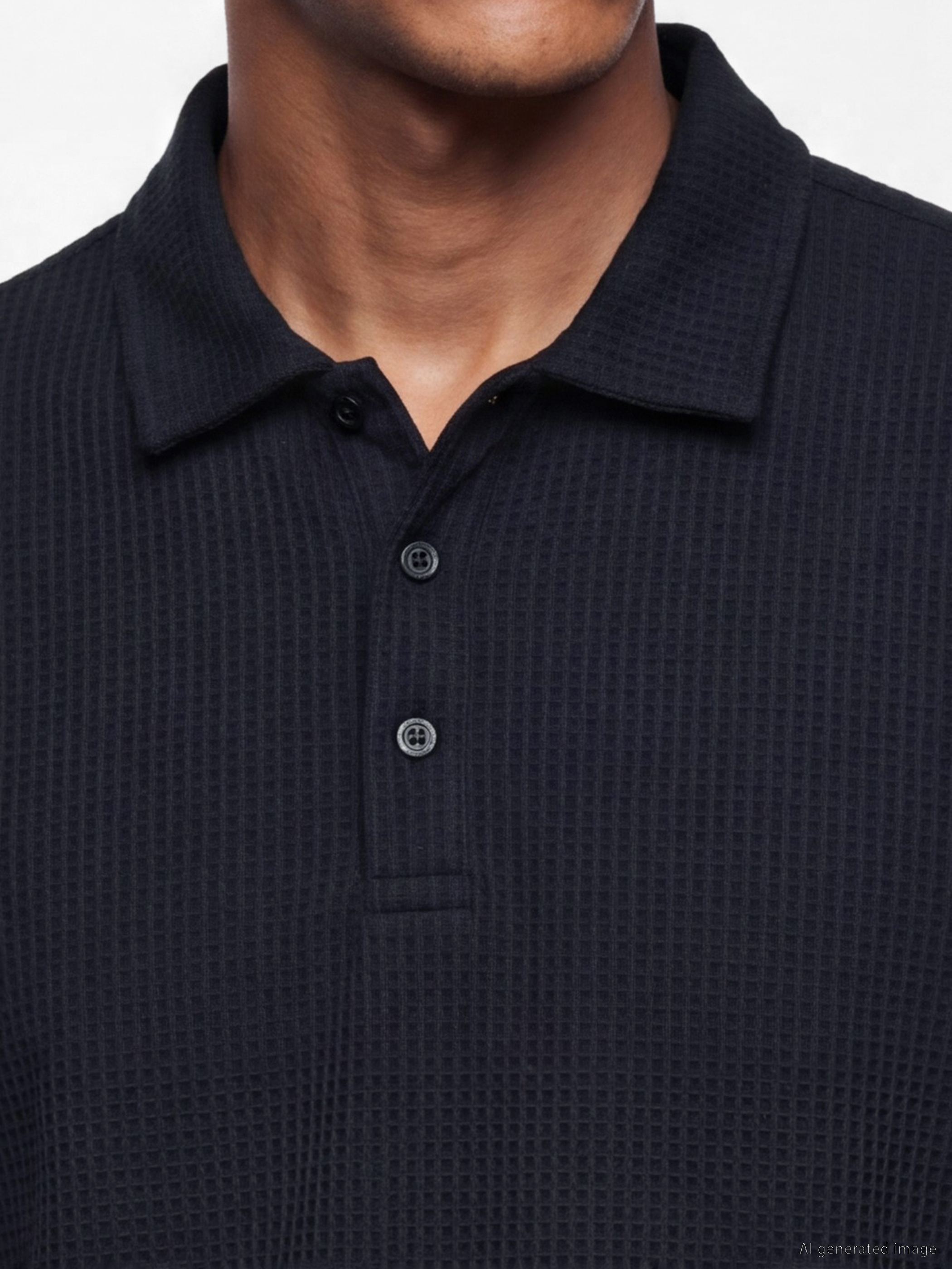 LCW Vision Polo Yaka Triko Erkek Tişört görsel 3