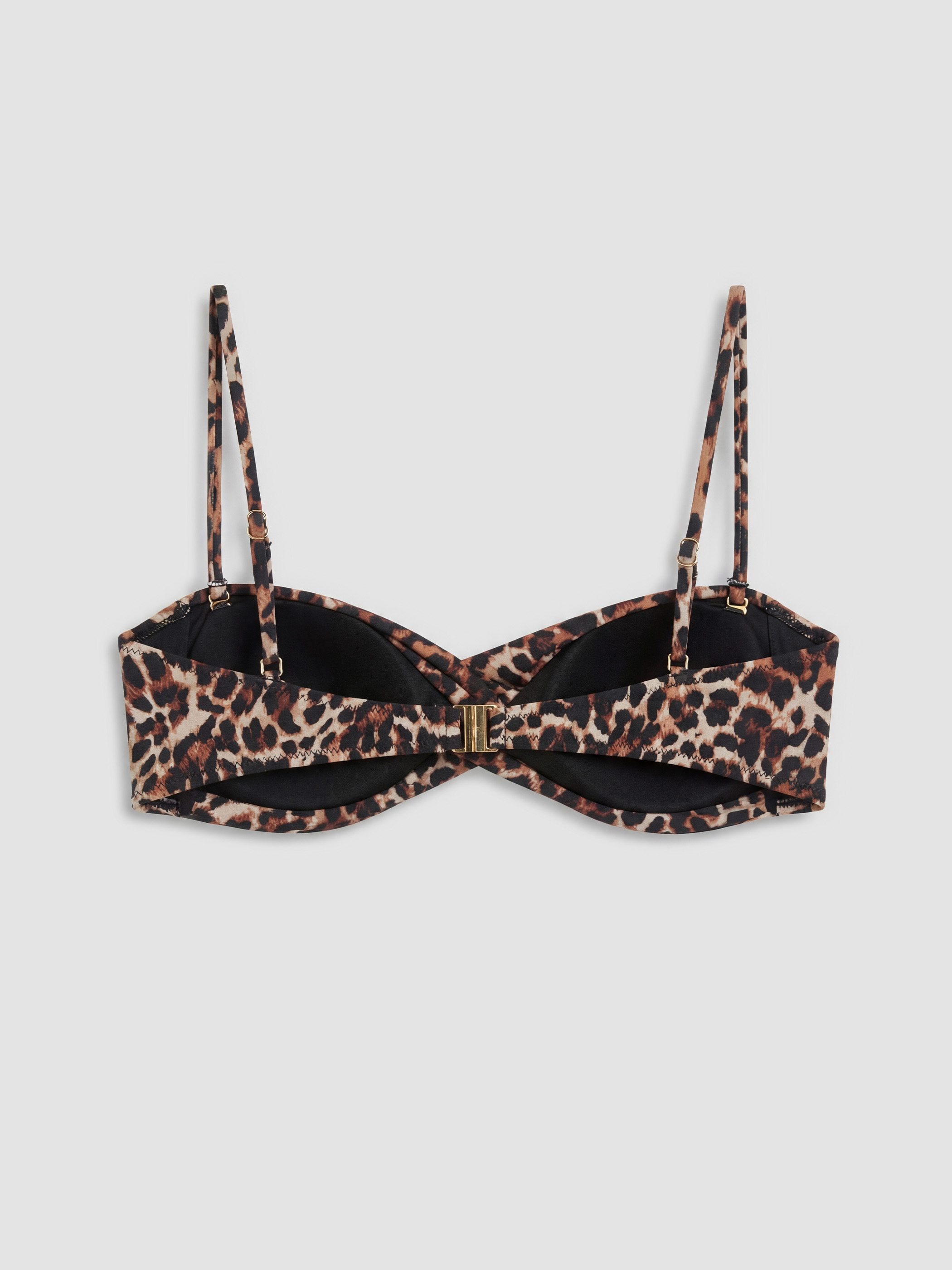 Soulife Leopar Desenli Kadın Bikini Üstü görsel 2