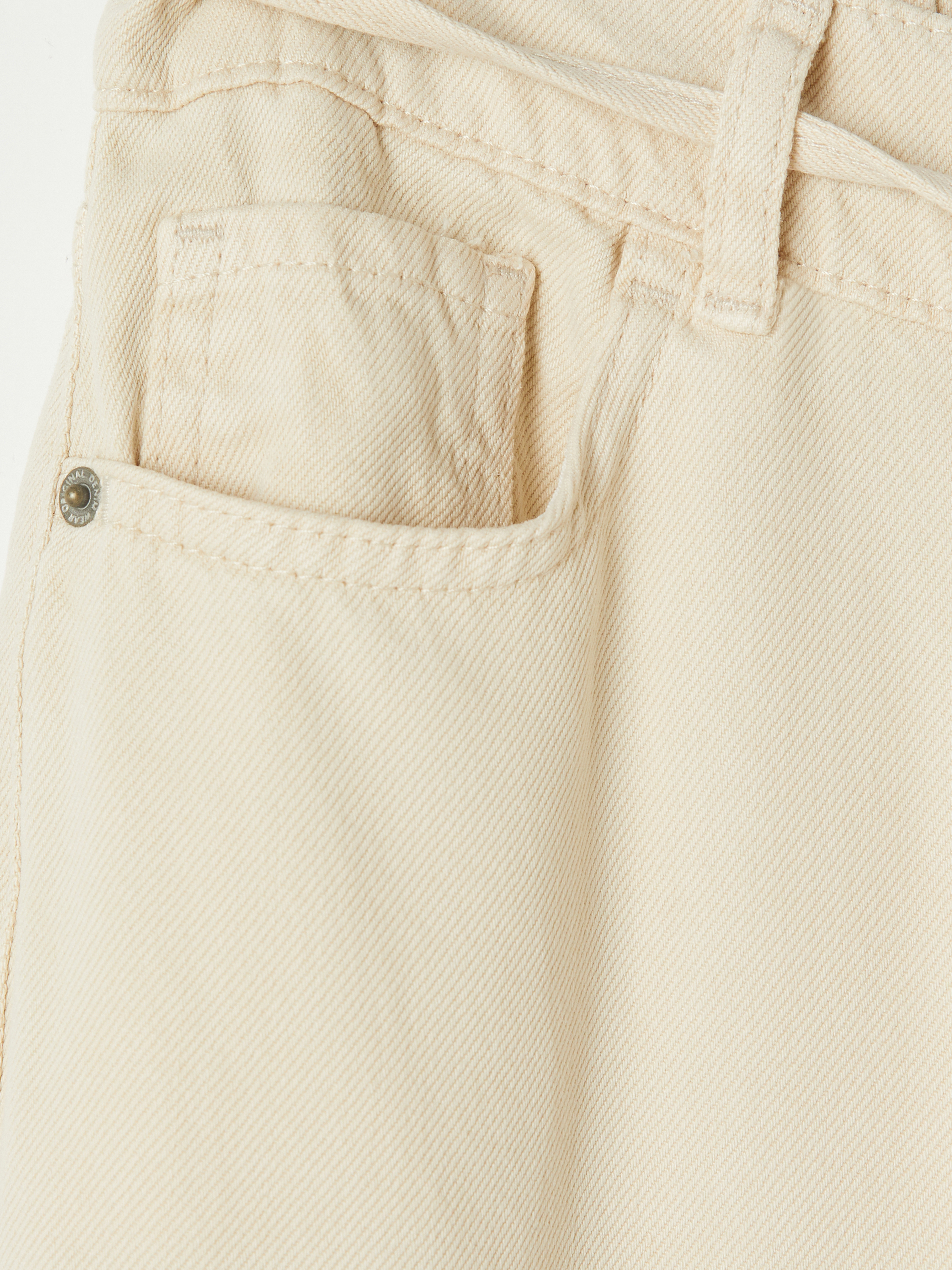 LCW Jeans Beli Lastikli Wideleg Kadın Jean Pantolon görsel 6