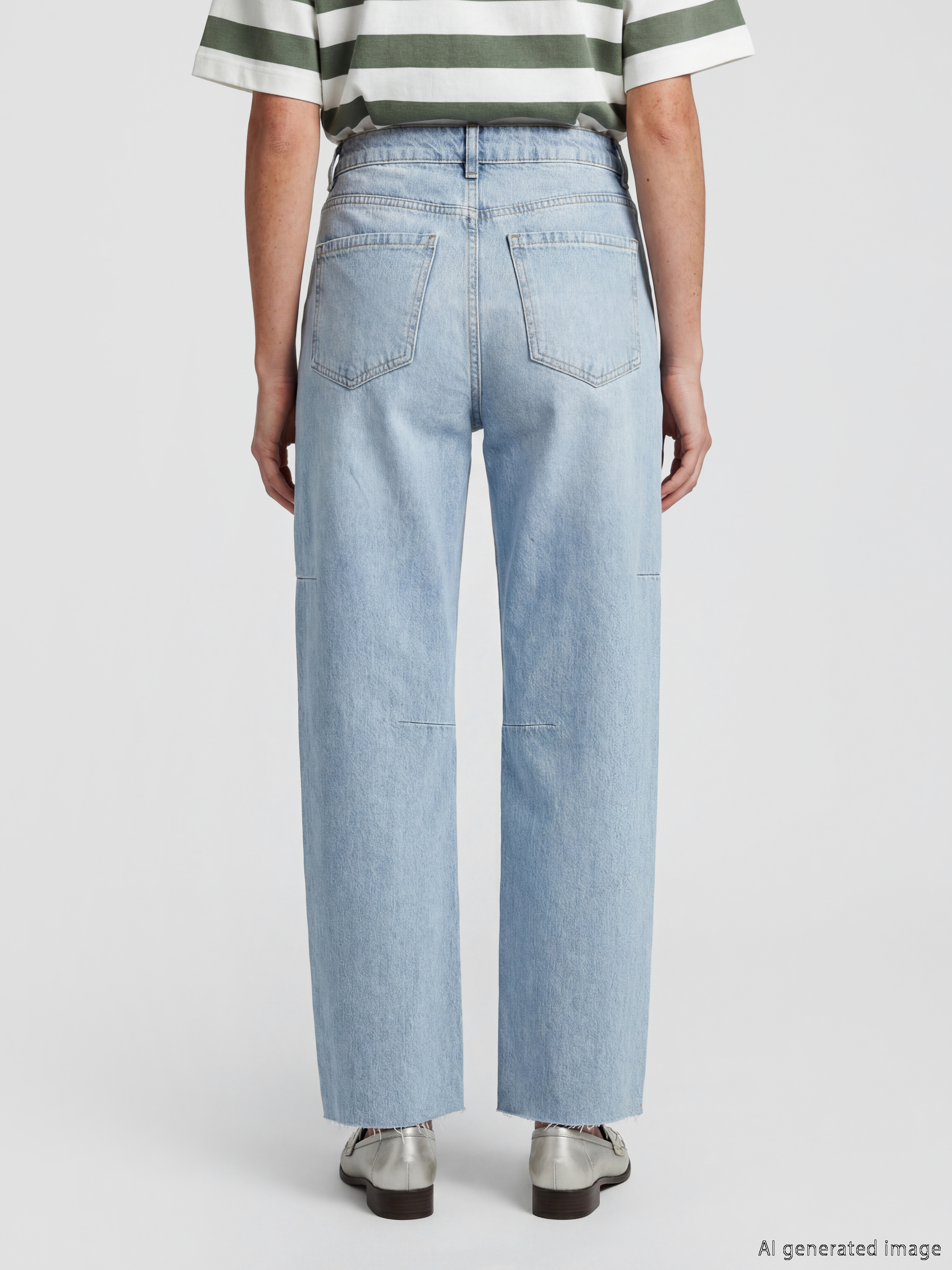 LCW Jeans Barrel Fit Kadın Jean Pantolon görsel 4