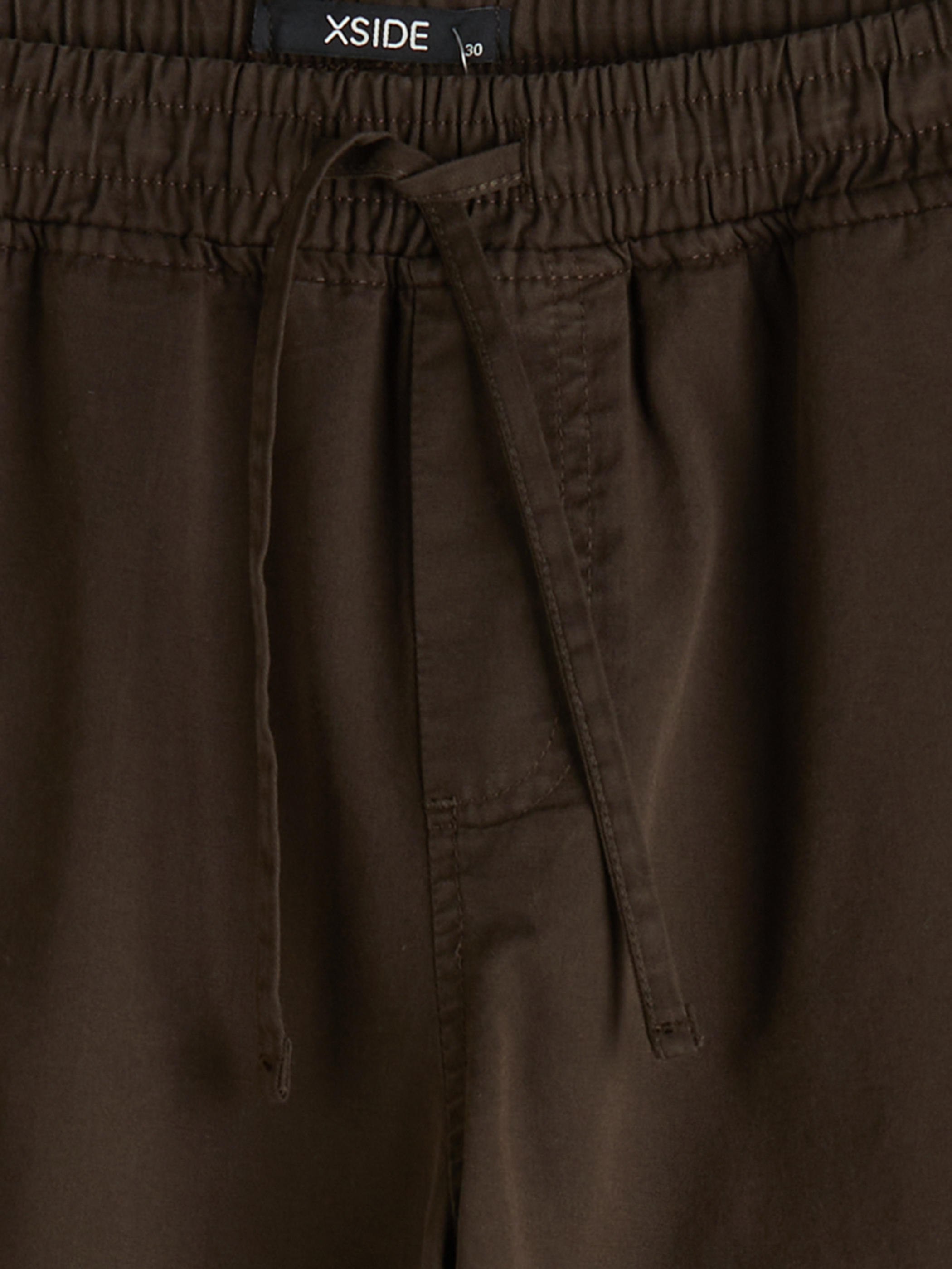 XSIDE Rahat Kalıp Bağcıklı Gabardin Erkek Pantolon görsel 7