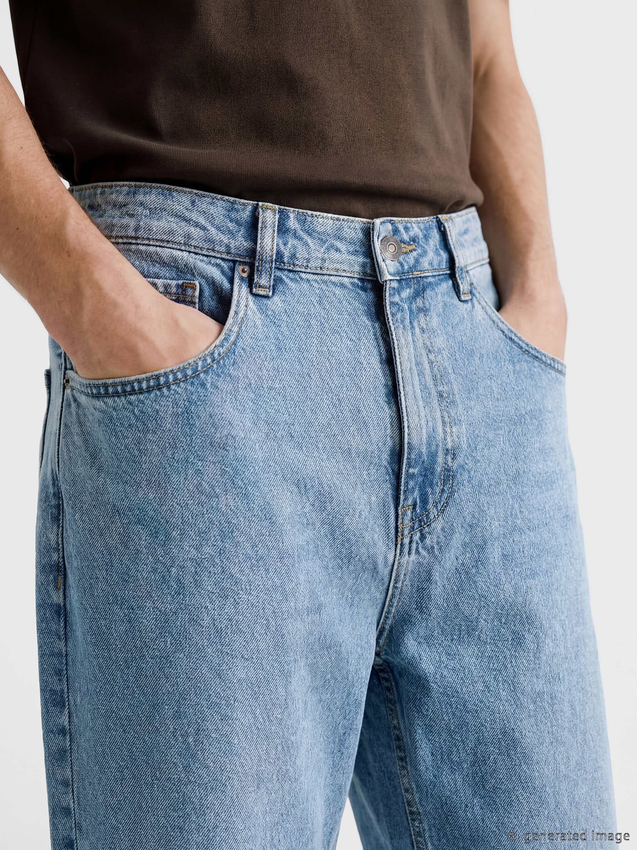 LCW Jeans 745 Baggy Fit Erkek Jean Pantolon görsel 3