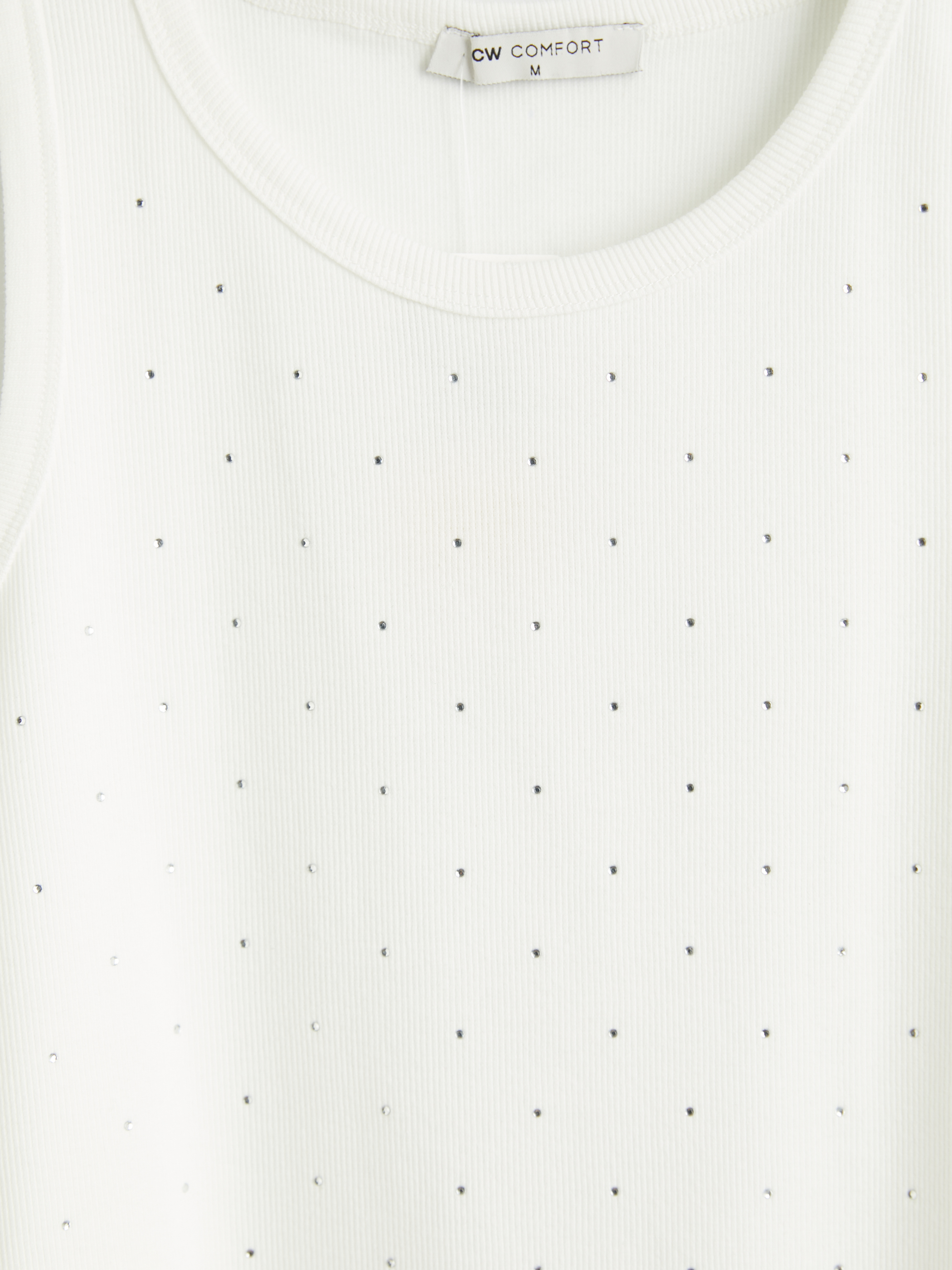 LCW Comfort Bisiklet Yaka Taşlı Kadın Atlet görsel 6