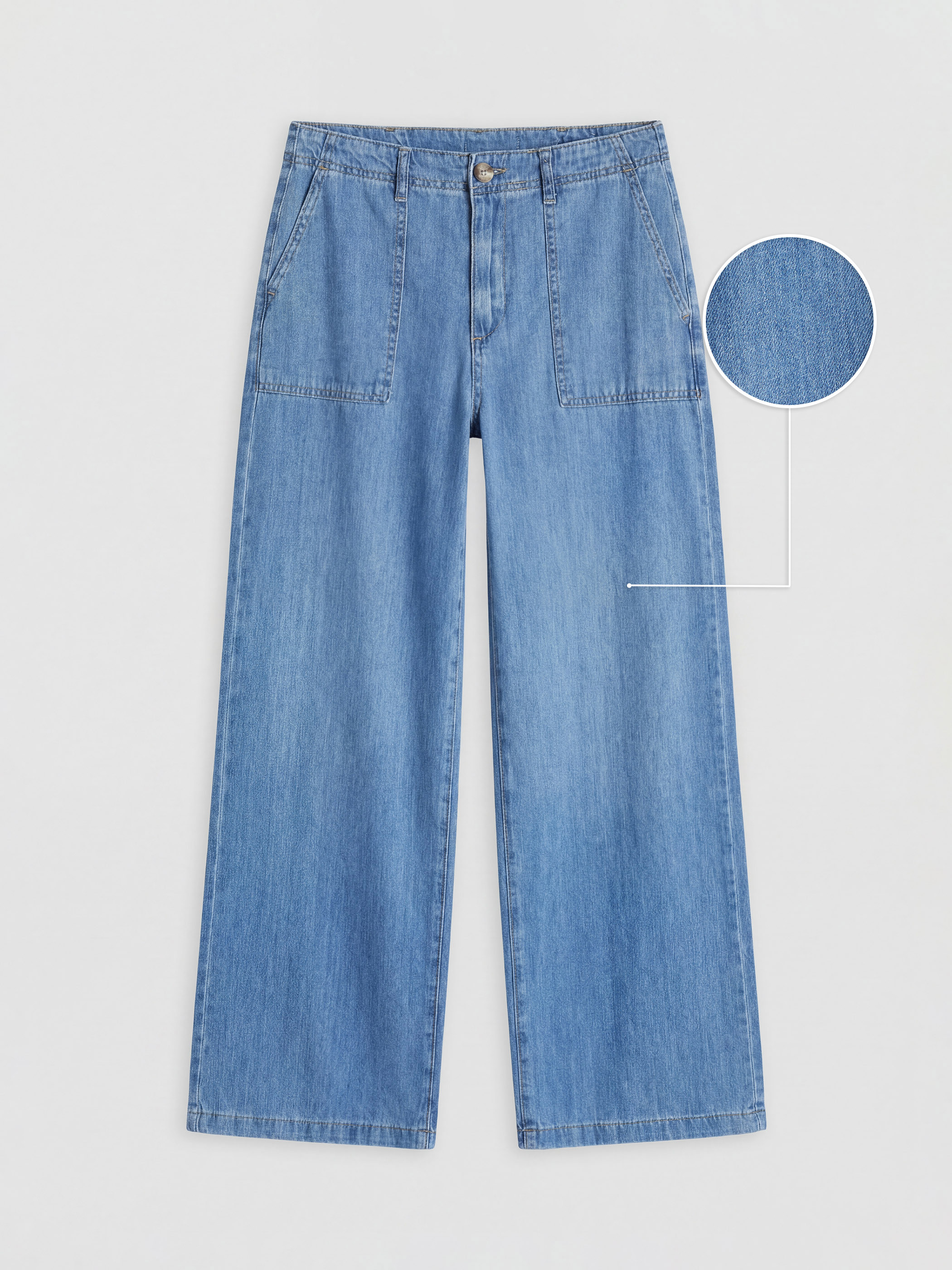 LCW Jeans Wideleg Kadın Jean Pantolon görsel 5