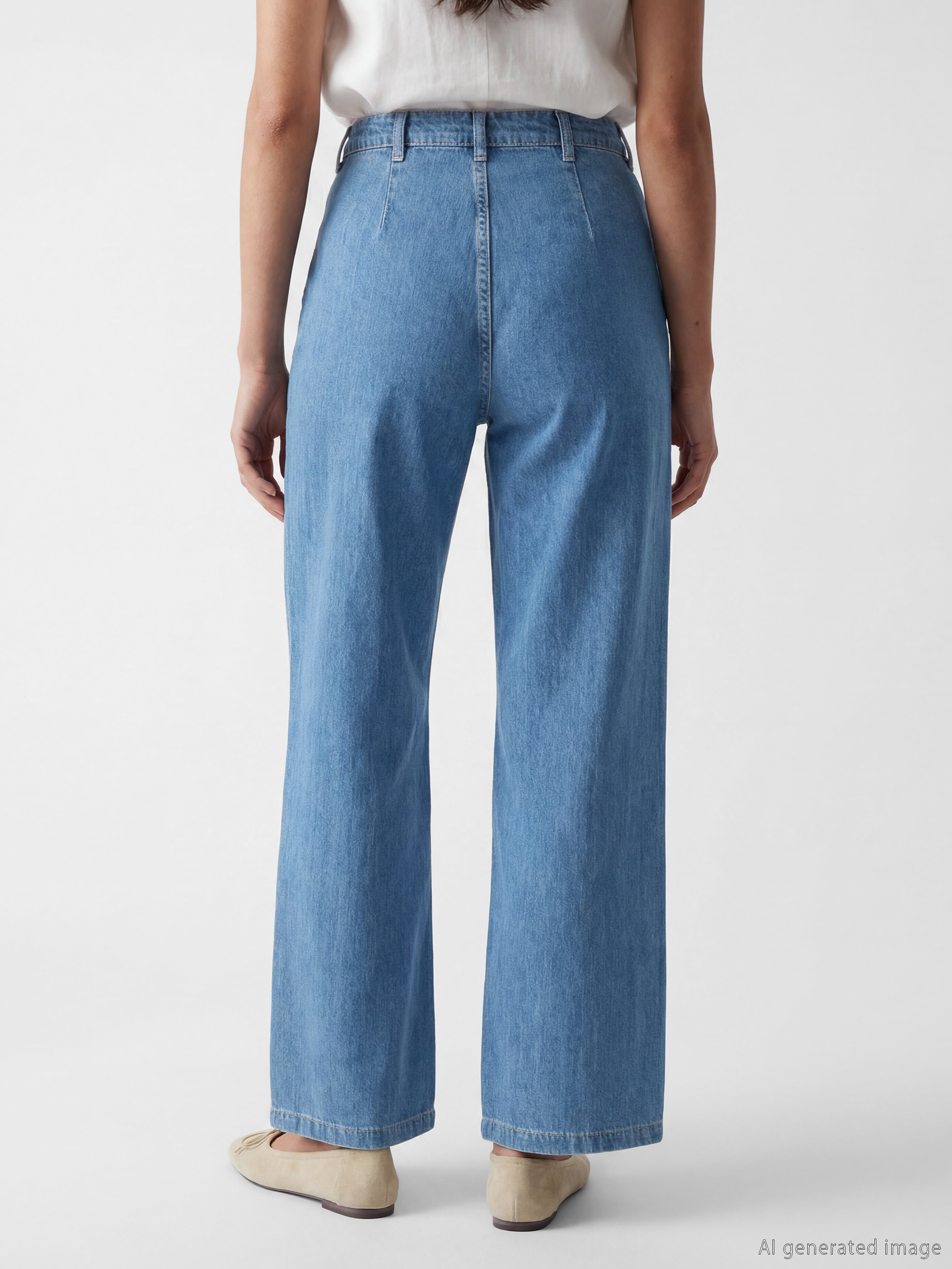 LCW Jeans Wideleg Kadın Jean Pantolon görsel 4