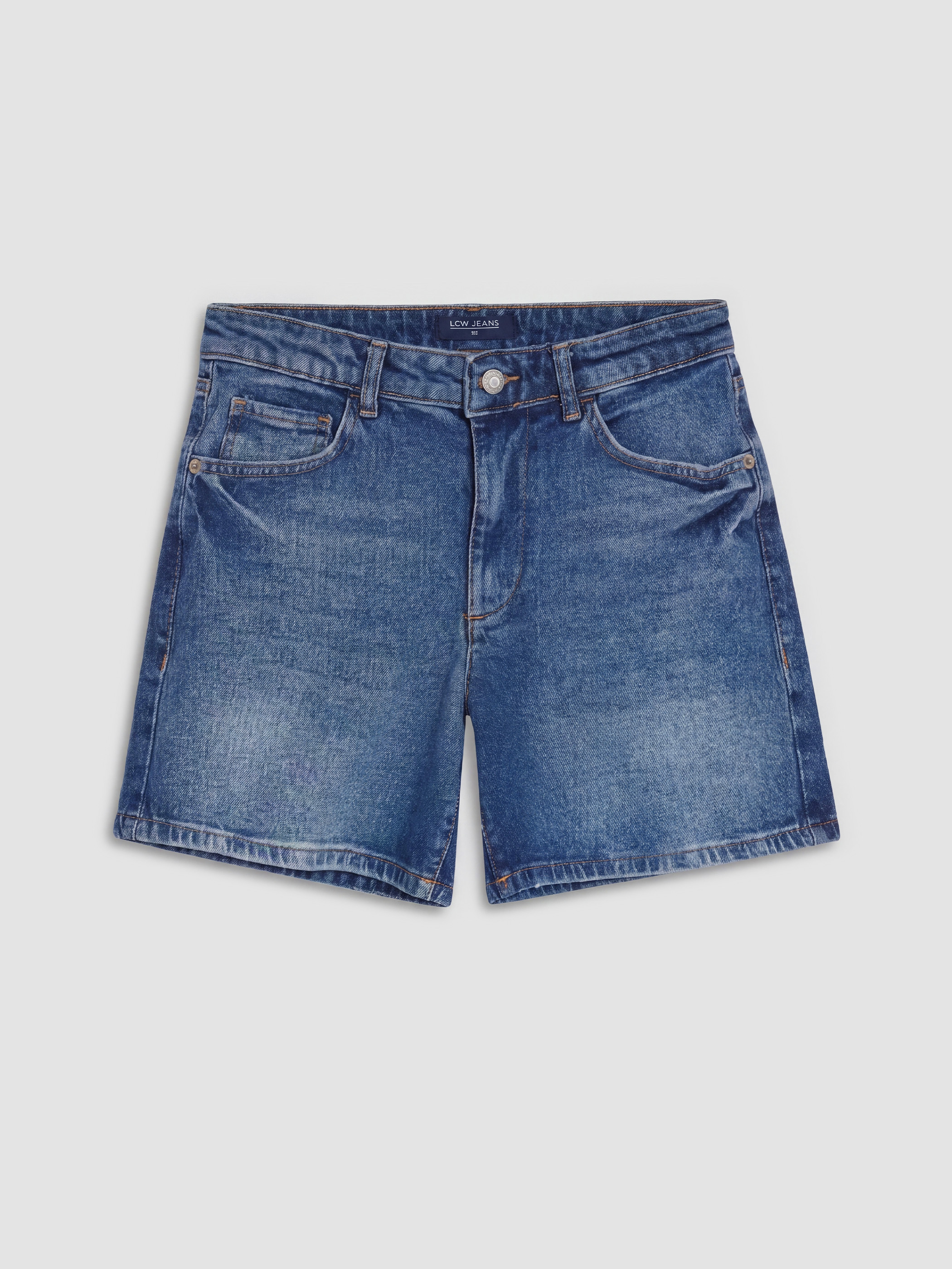 LCW Jeans Regular Fit Kadın Jean Şort görsel 6