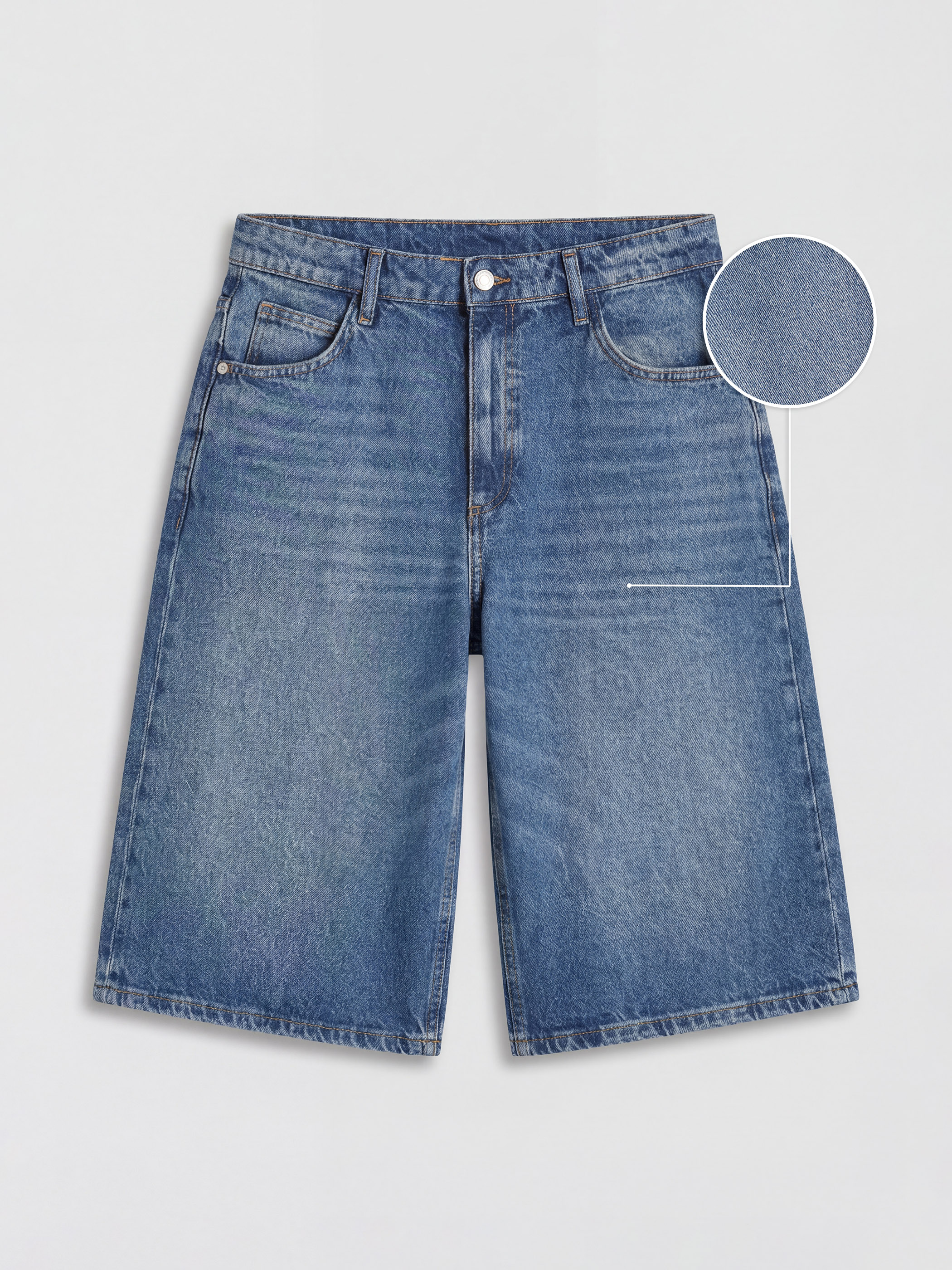 LCW Jeans Bermuda Fit Kadın Jean Şortolon görsel 5