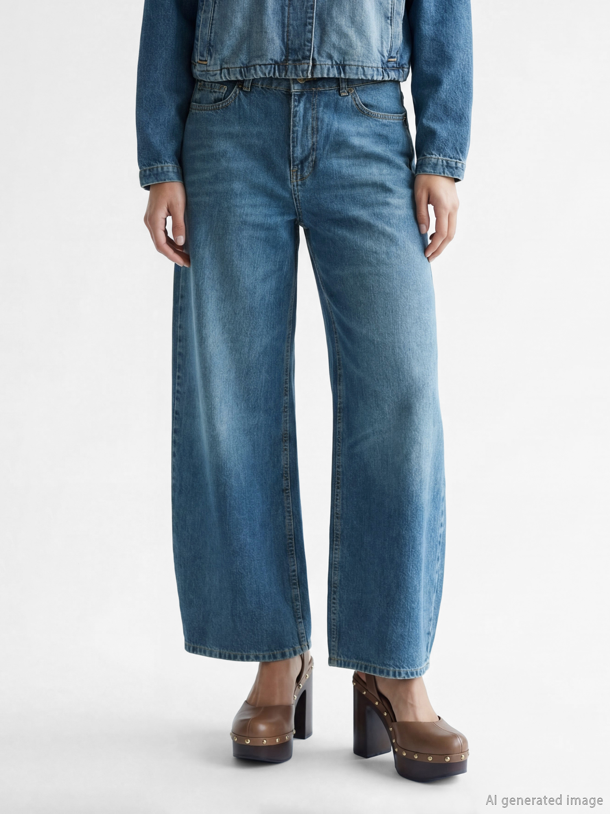 LCW Vision Barrel Fit Kadın Jean Pantolon görsel 2