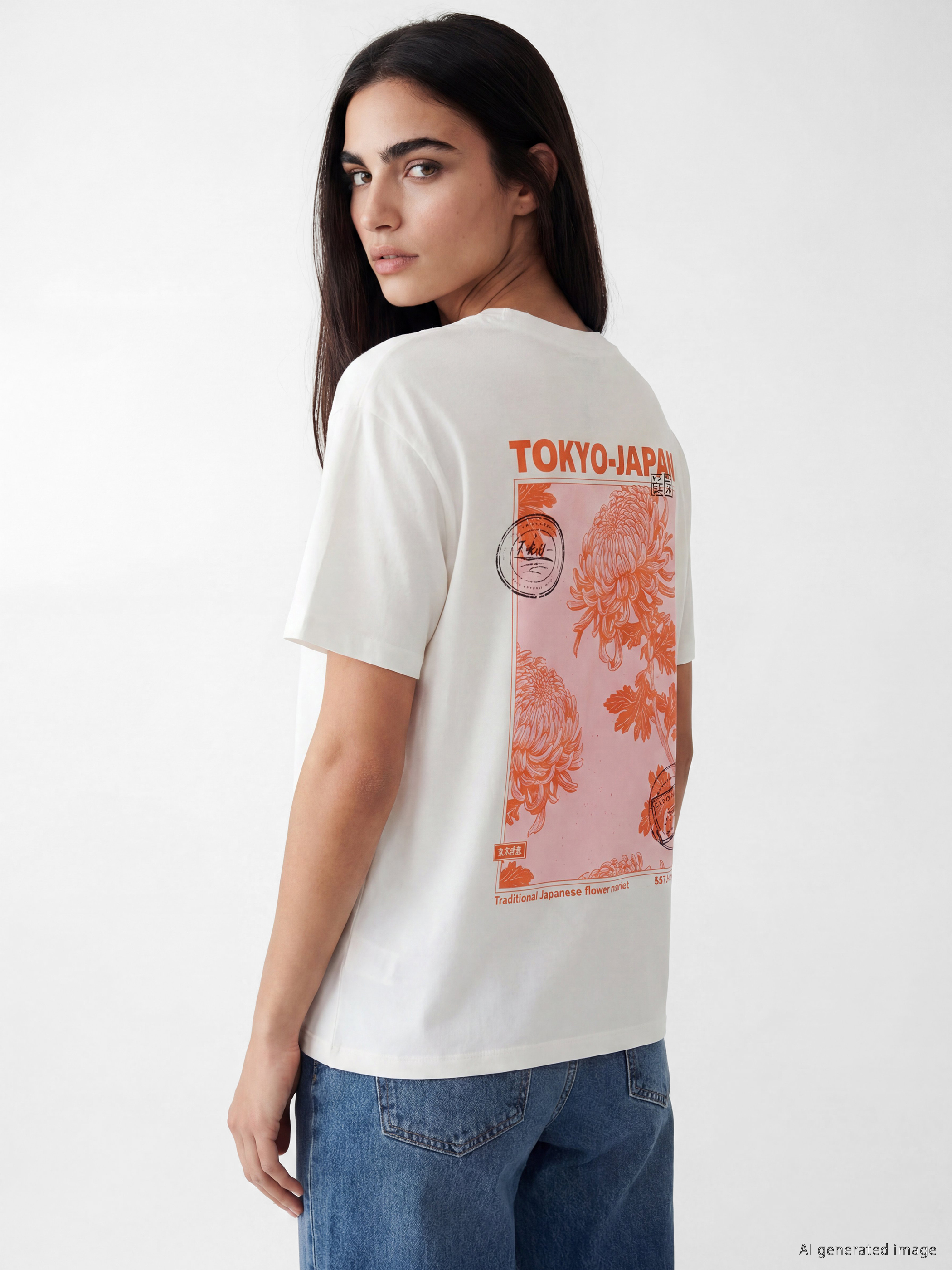 LCW Vision Tokyo Baskılı %100 Pamuklu Kadın Tişört