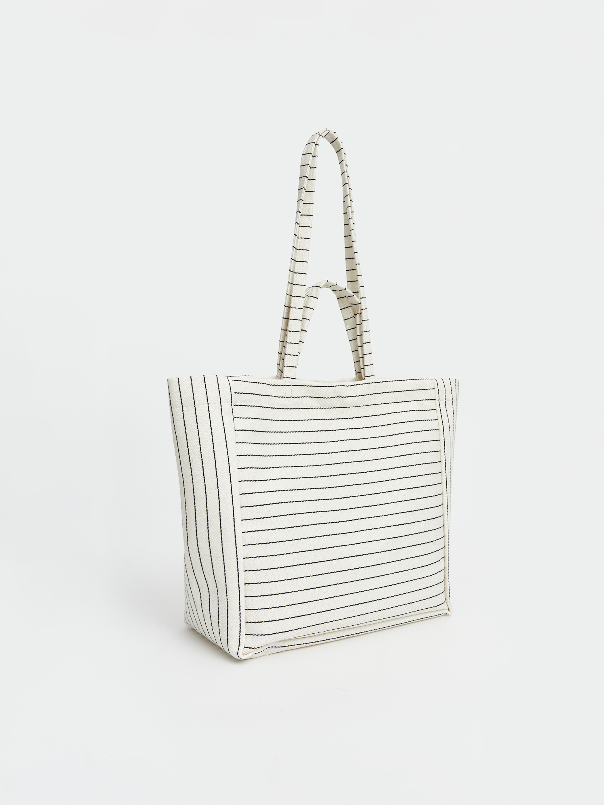 LCW ACCESSORIES Çizgili Kadın Plaj Çantası görsel 3