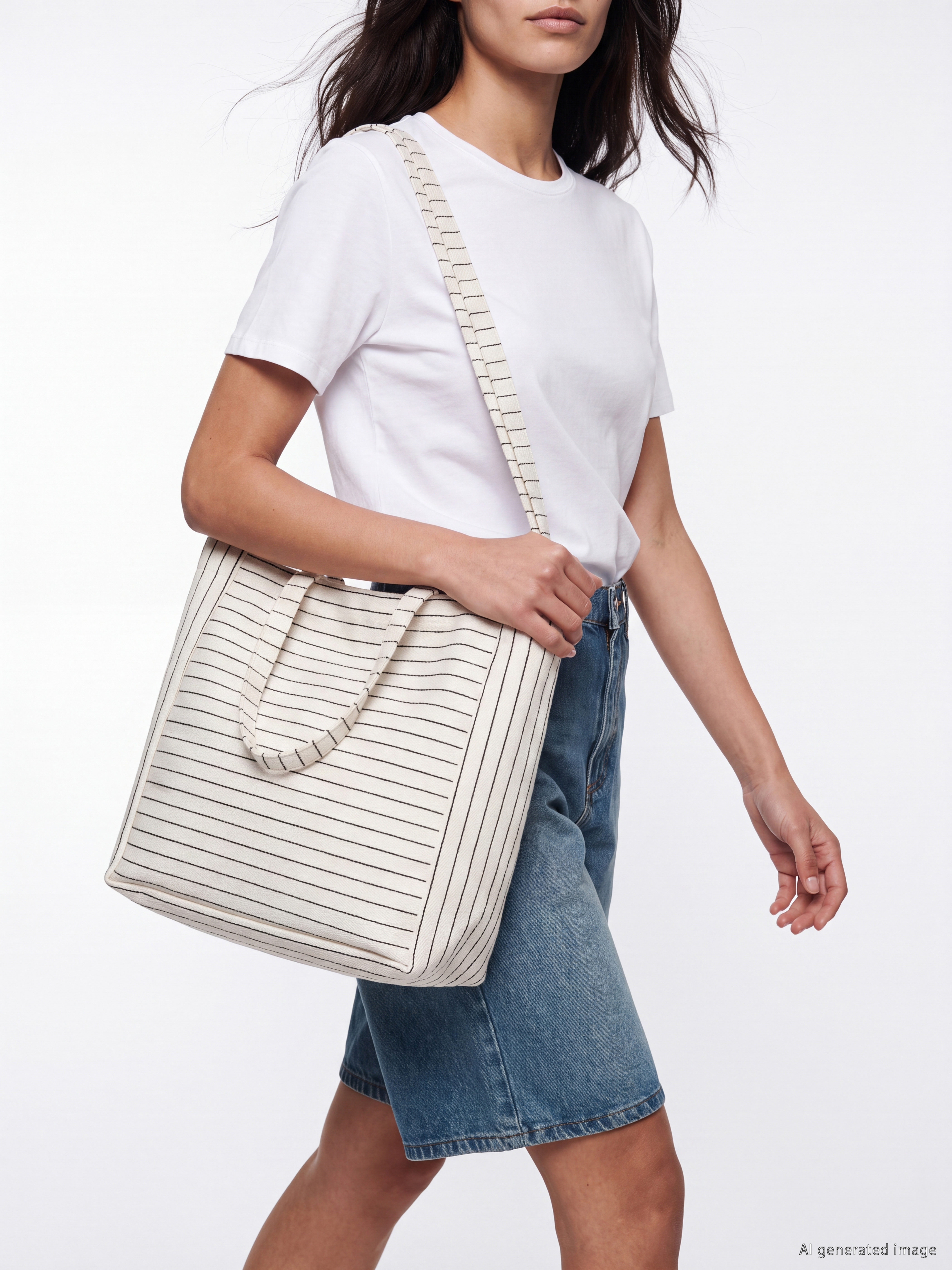 LCW ACCESSORIES Çizgili Kadın Plaj Çantası